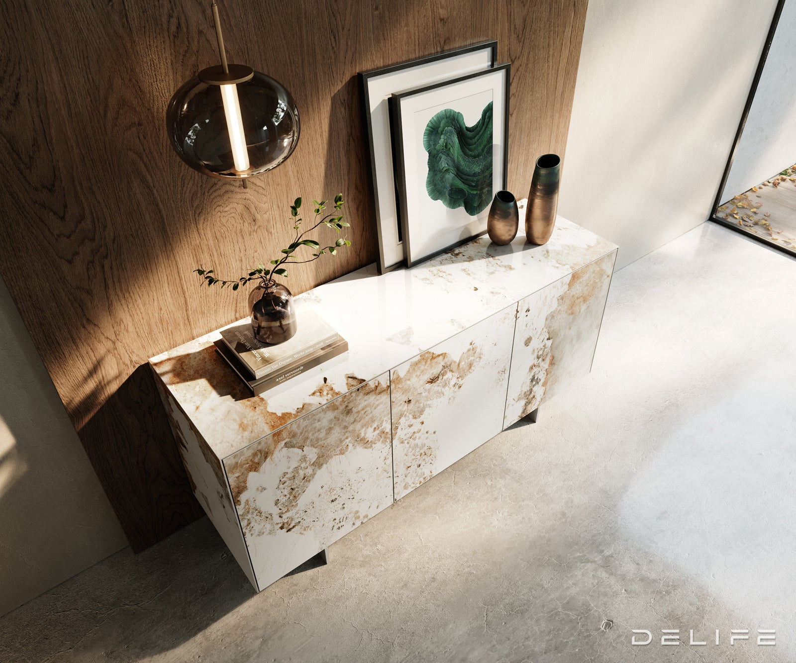 Komoda Cuor 150x75cm, Materijal: Keramika Minas Melange