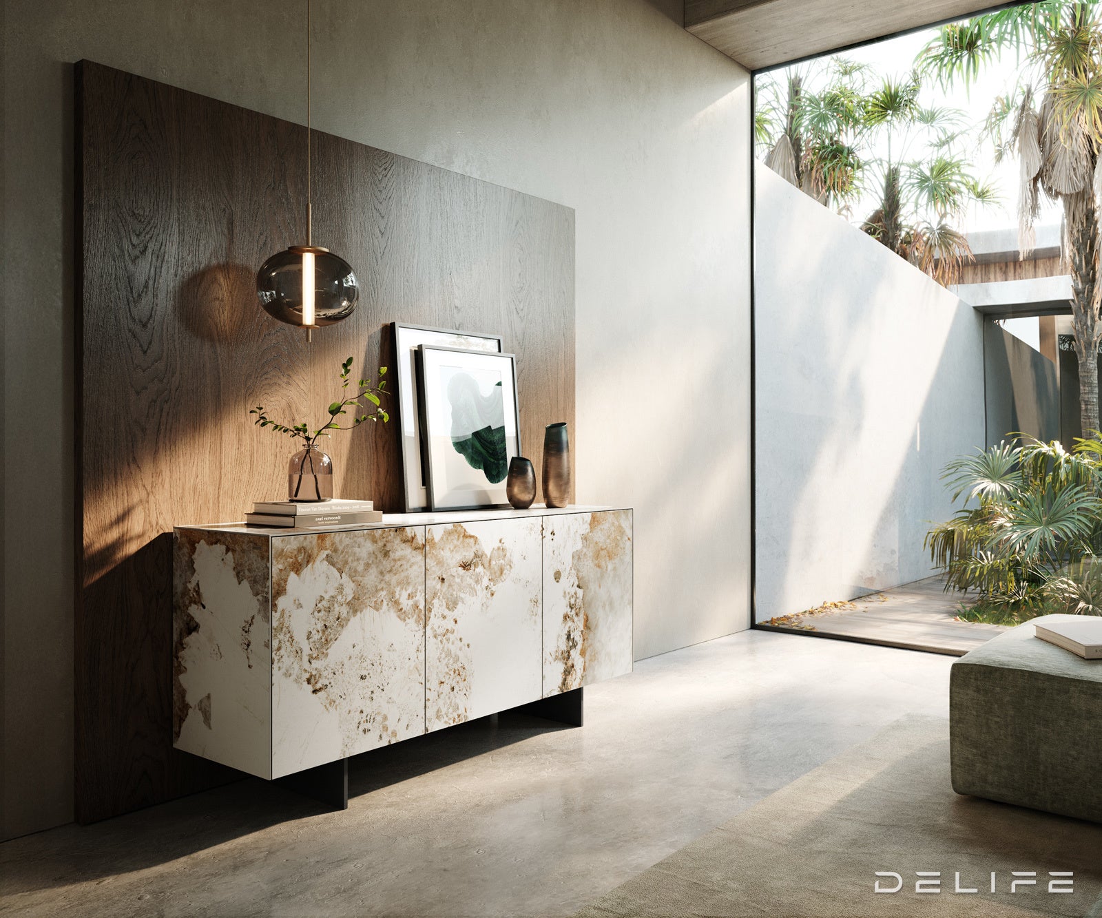 Komoda Cuor 150x75cm, Materijal: Keramika Minas Melange