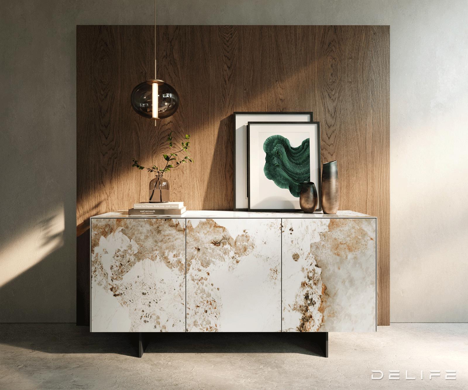 Komoda Cuor 150x75cm, Materijal: Keramika Minas Melange