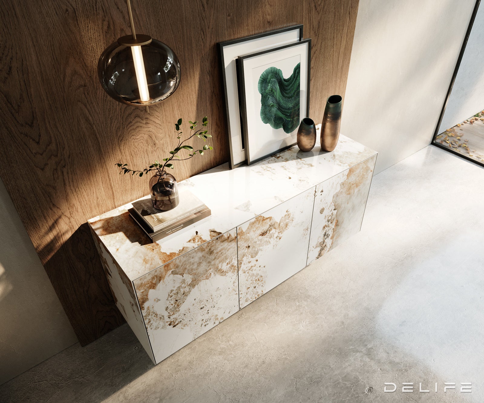 Komoda Cuor 150x75cm, Materijal: Keramika Minas Melange