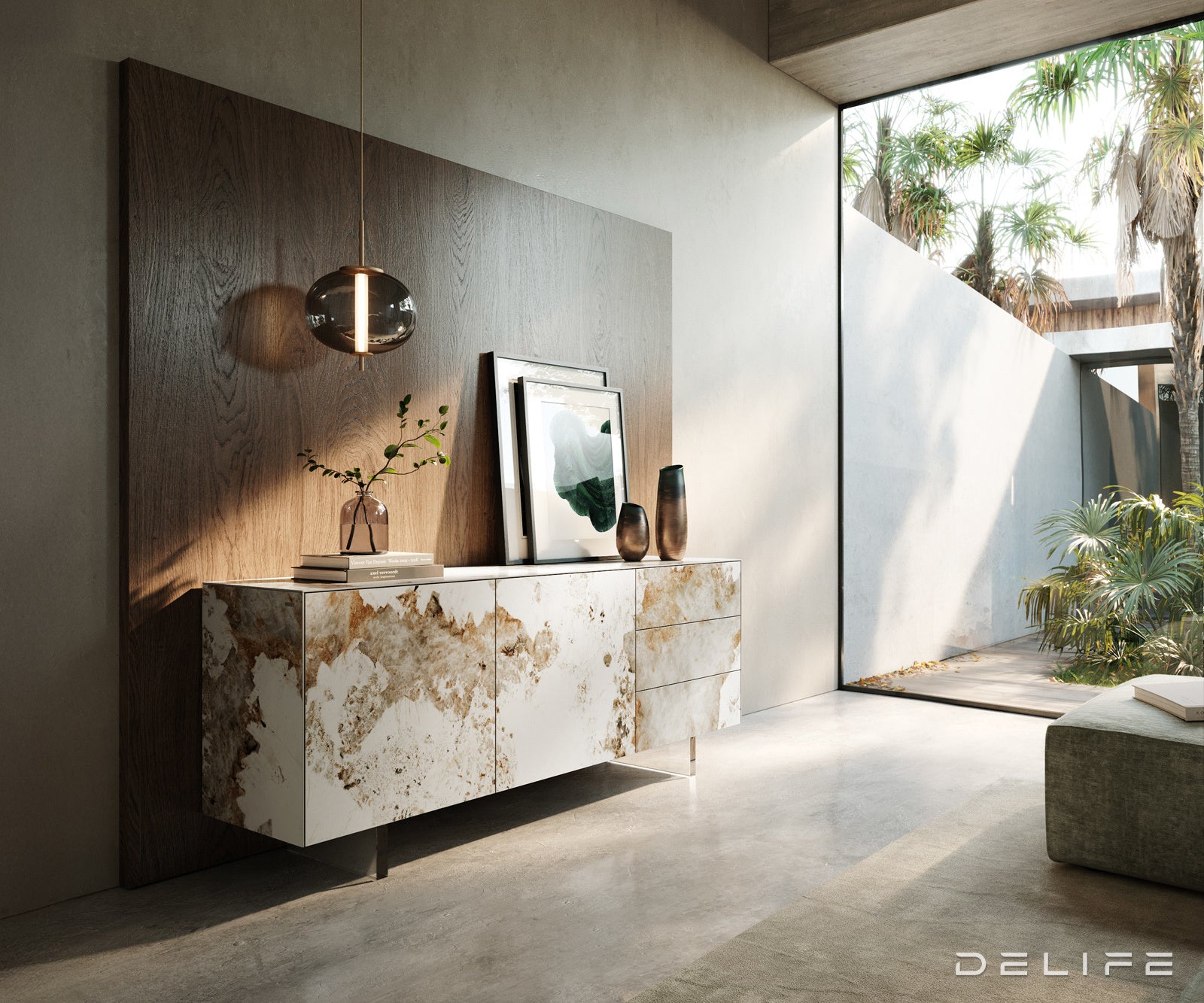 Komoda Cuor 180x75cm, Materijal: Keramika Minas Melange