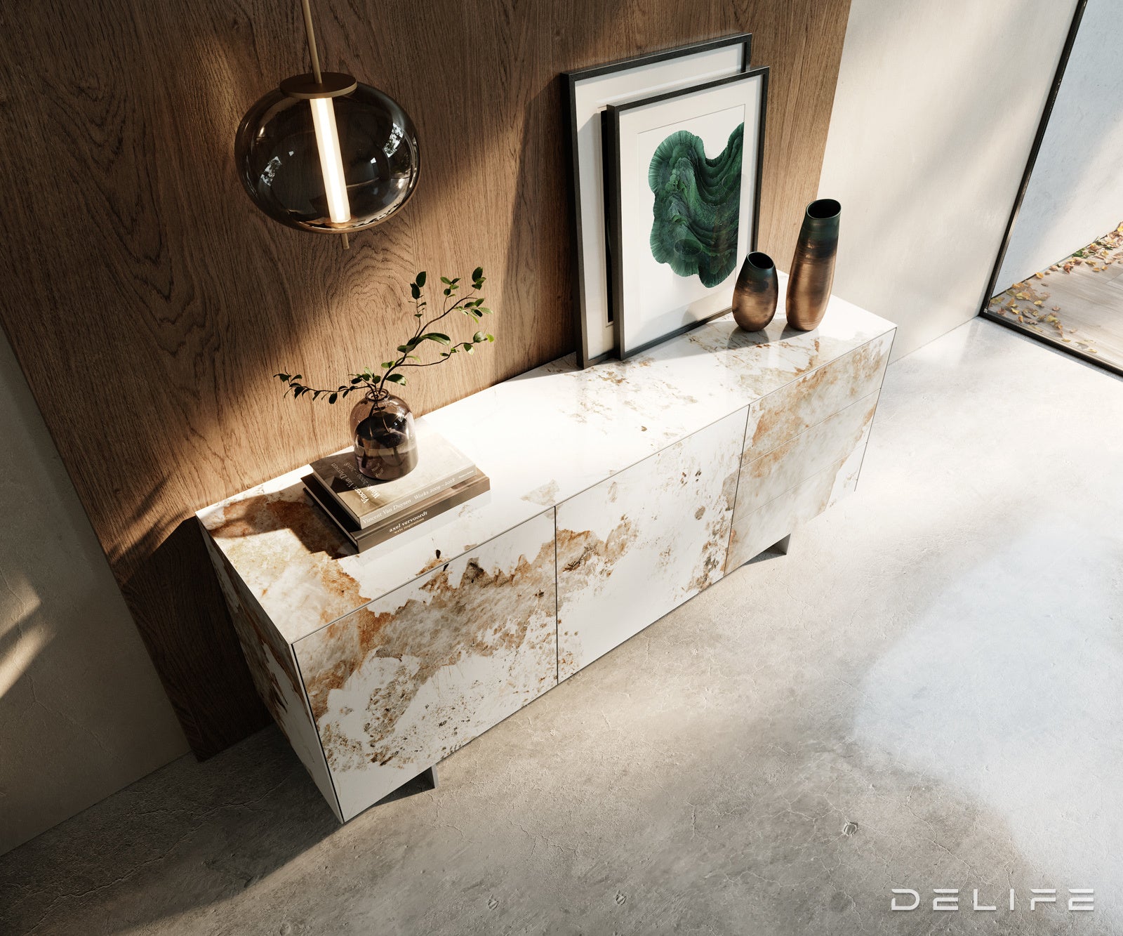 Komoda Cuor 180x75cm, Materijal: Keramika Minas Melange