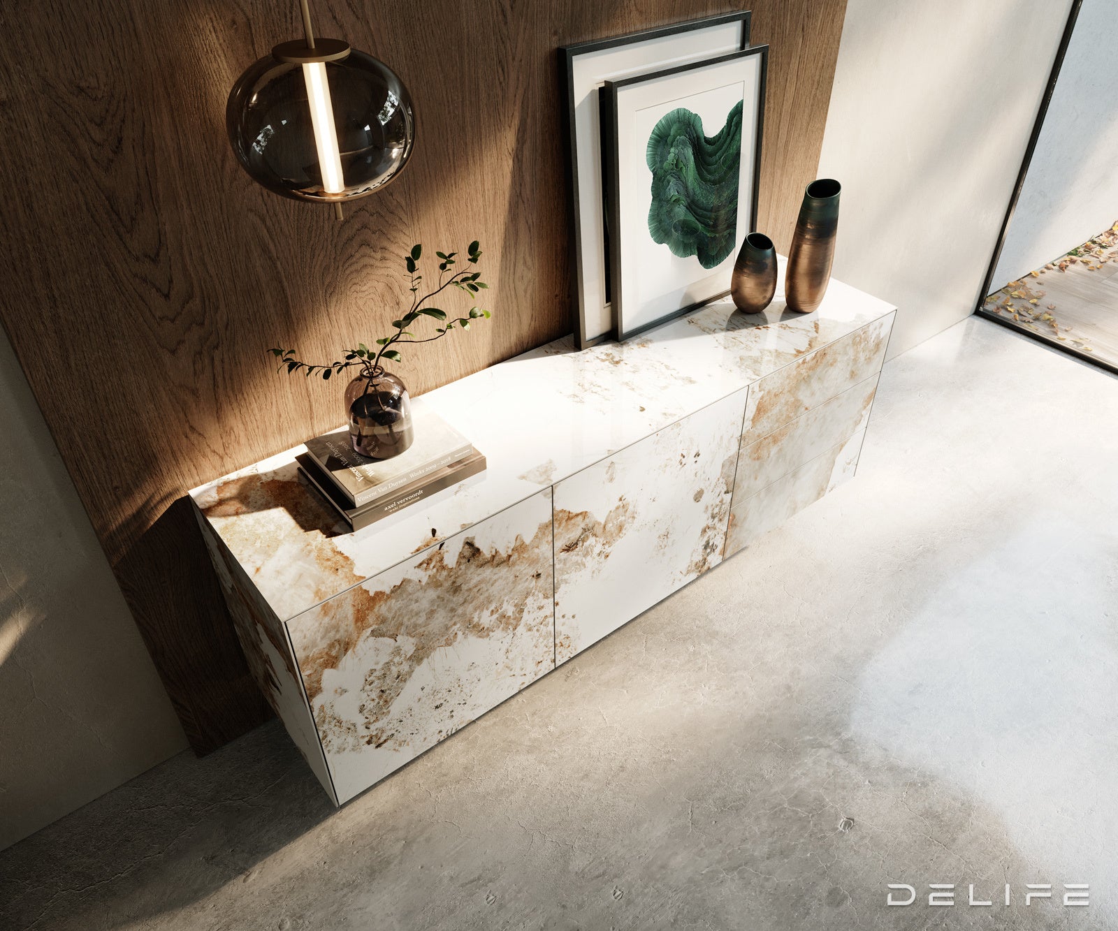 Komoda Cuor 180x75cm, Materijal: Keramika Minas Melange