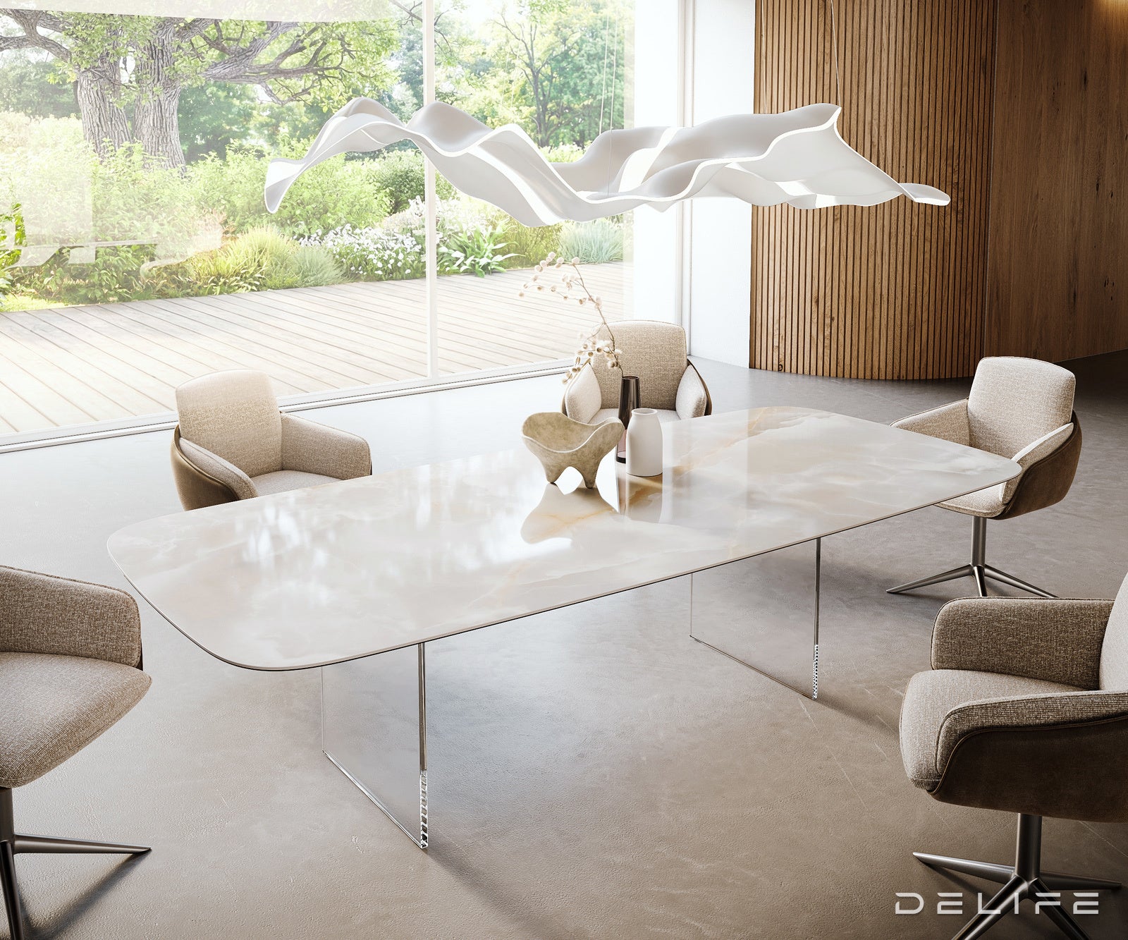 Blagovaonski stol Edge 270x120cm, Materijal: Bagrem