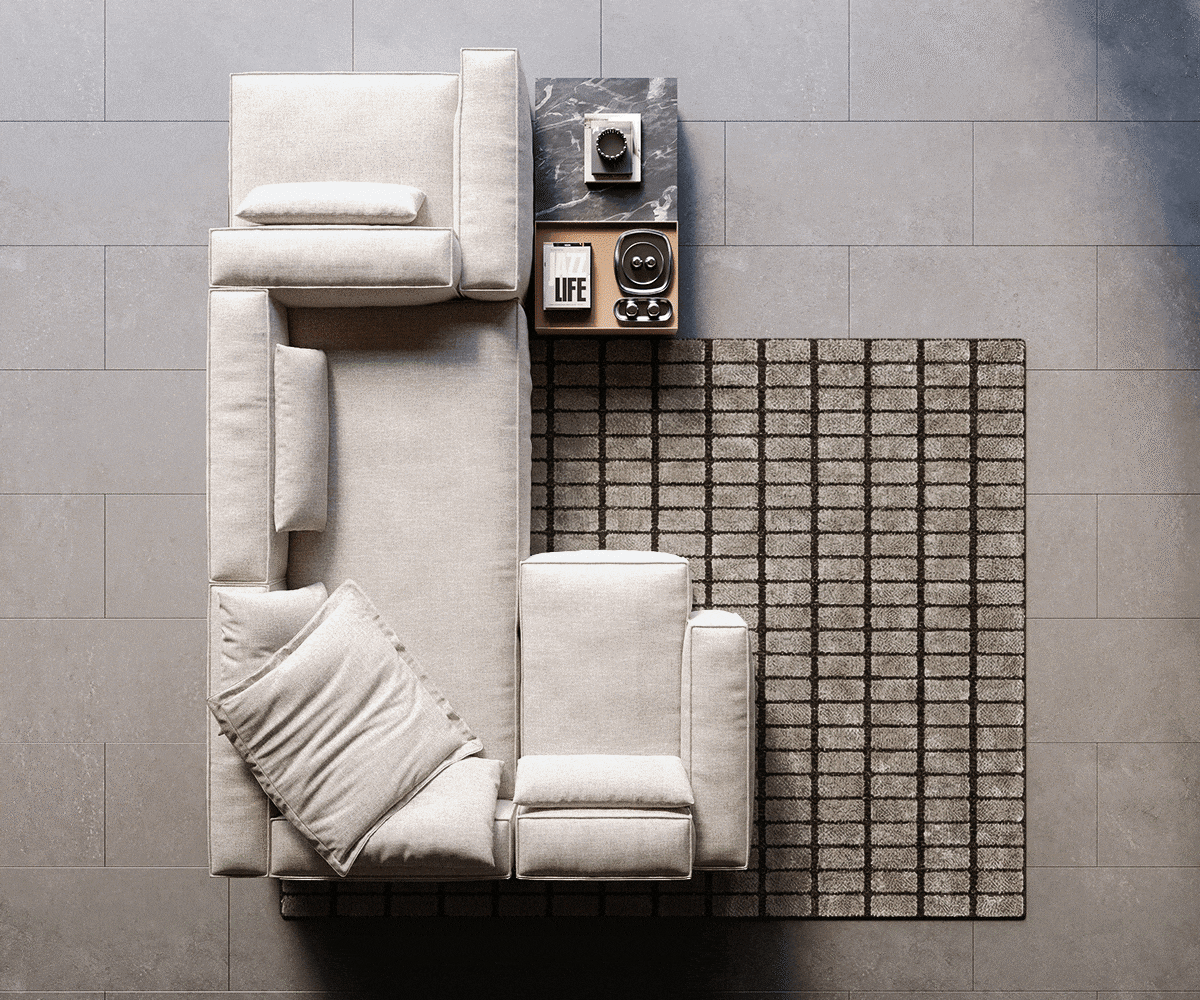 Modularna garnitura Freestyle 360x290cm, Materijal: Tkanina