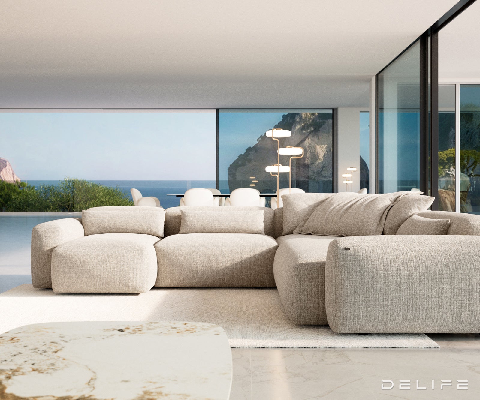 Modularna garnitura Freestyle 360x290cm, Materijal: Tkanina