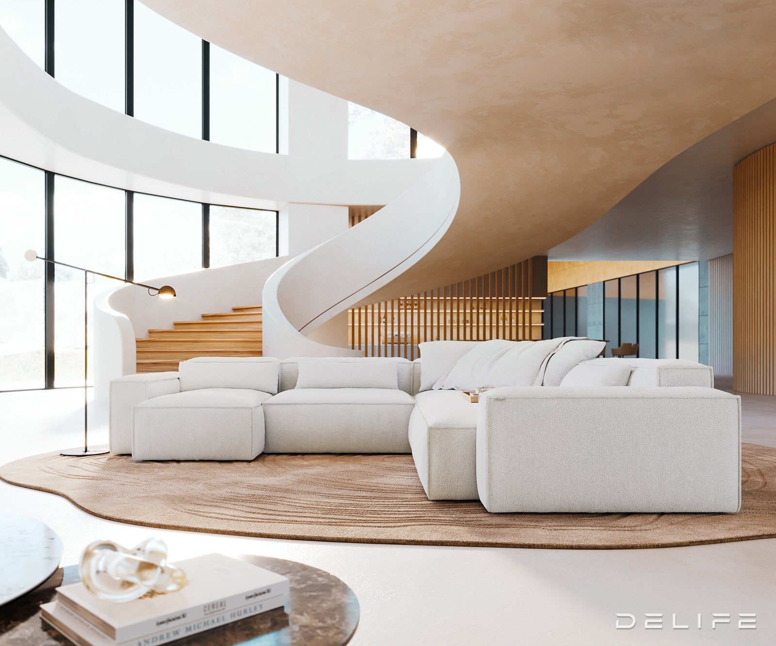 Modularna garnitura Freestyle 360x290cm, Materijal: Boucle