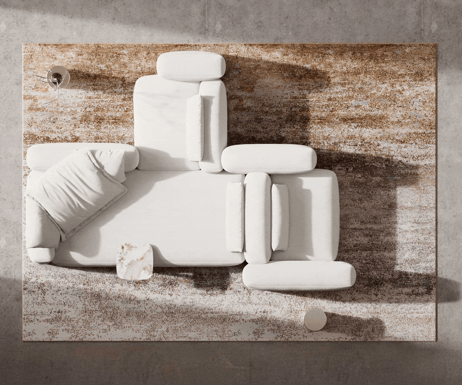 Modularna garnitura Freestyle 360x290cm, Materijal: Boucle