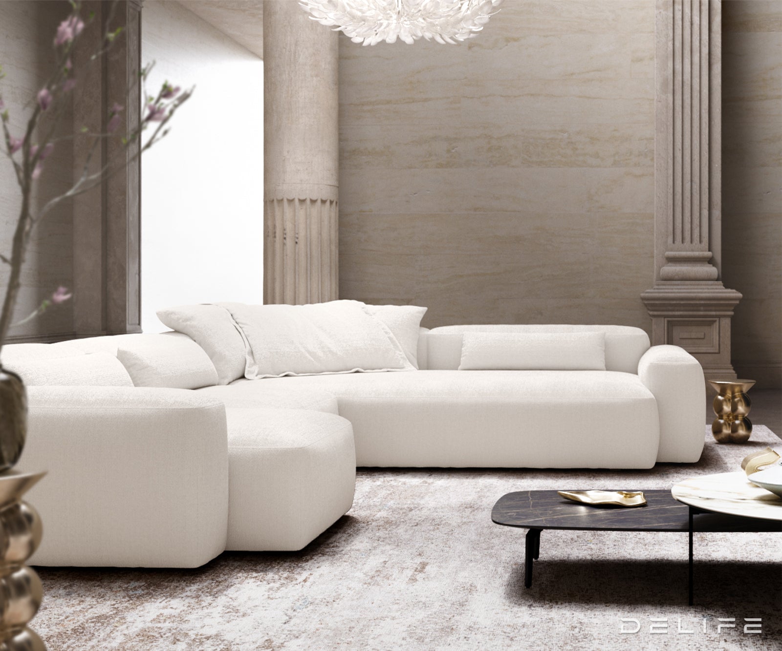 Modularna garnitura Freestyle 360x290cm, Materijal: Boucle