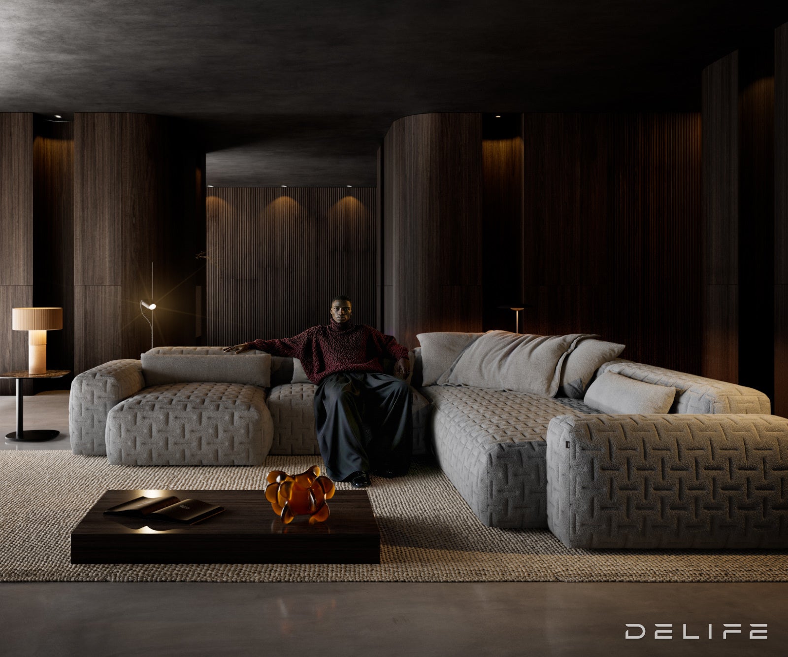 Modularna garnitura Freestyle 360x290cm, Materijal: Strukturirana tkanina