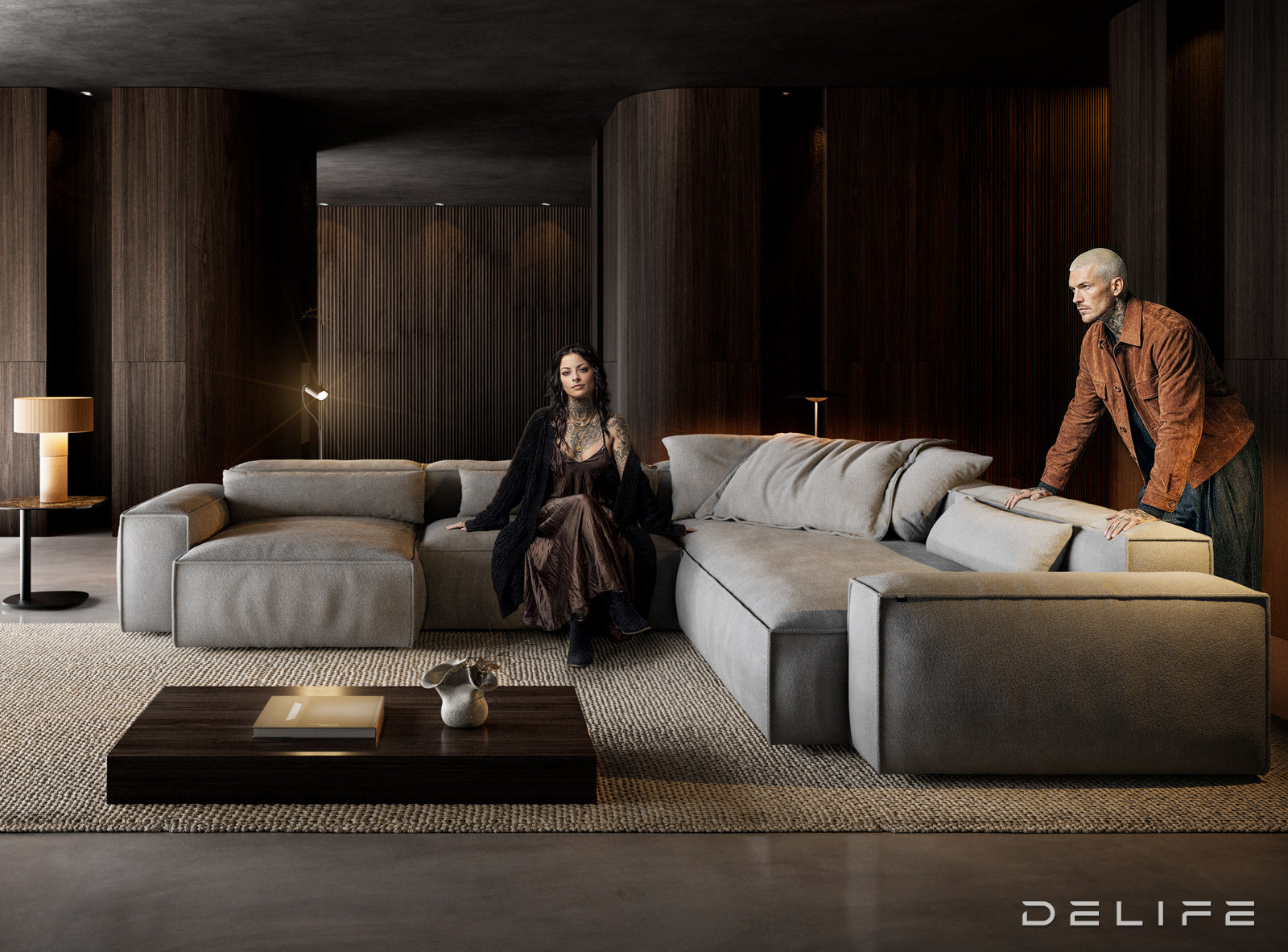 Modularna garnitura Freestyle 360x290cm, Materijal: Strukturirana tkanina