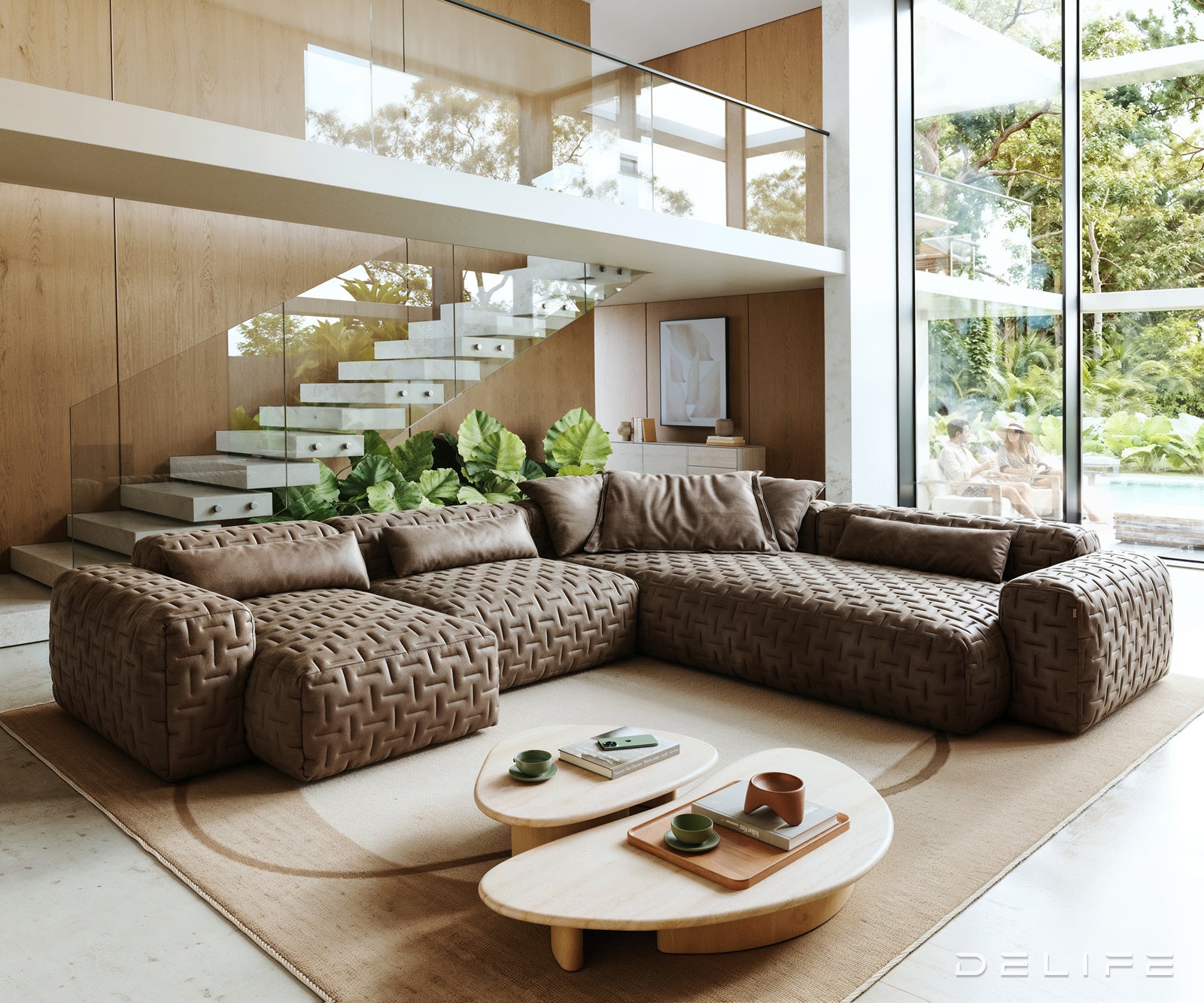 Modularna garnitura Freestyle 360x290cm, Materijal: Mikrofibra