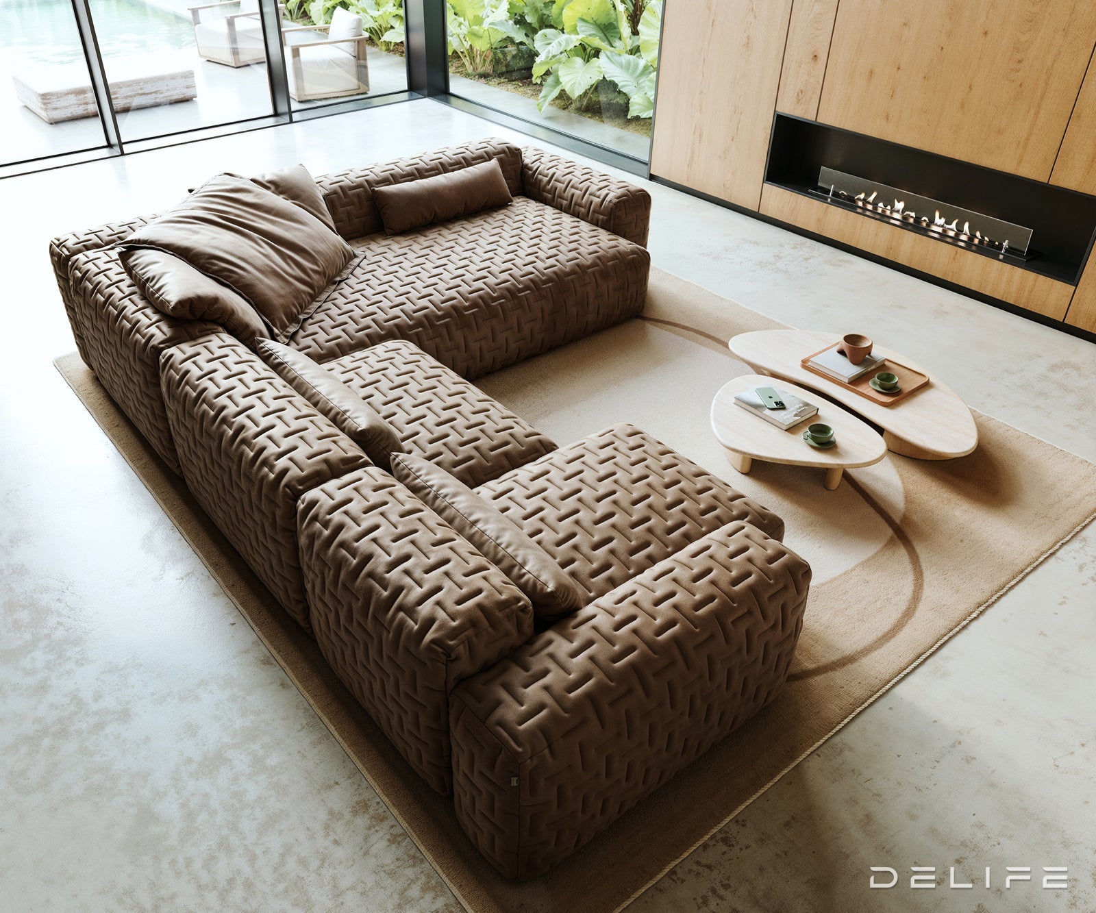 Modularna garnitura Freestyle 360x290cm, Materijal: Mikrofibra