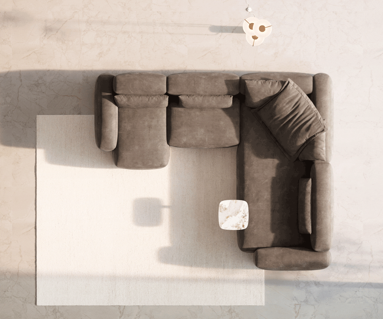 Modularna garnitura Freestyle 360x290cm, Materijal: Mikrofibra