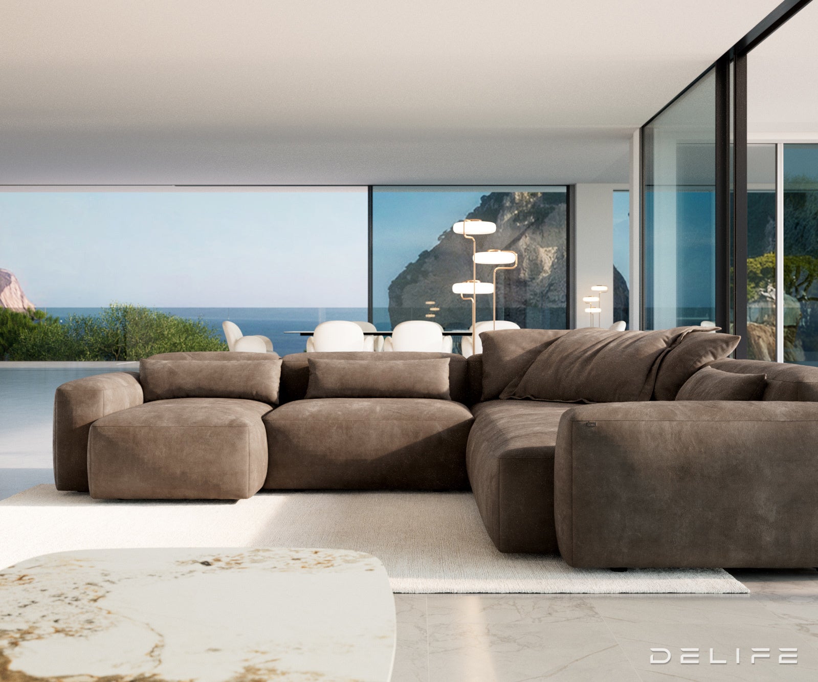 Modularna garnitura Freestyle 360x290cm, Materijal: Mikrofibra