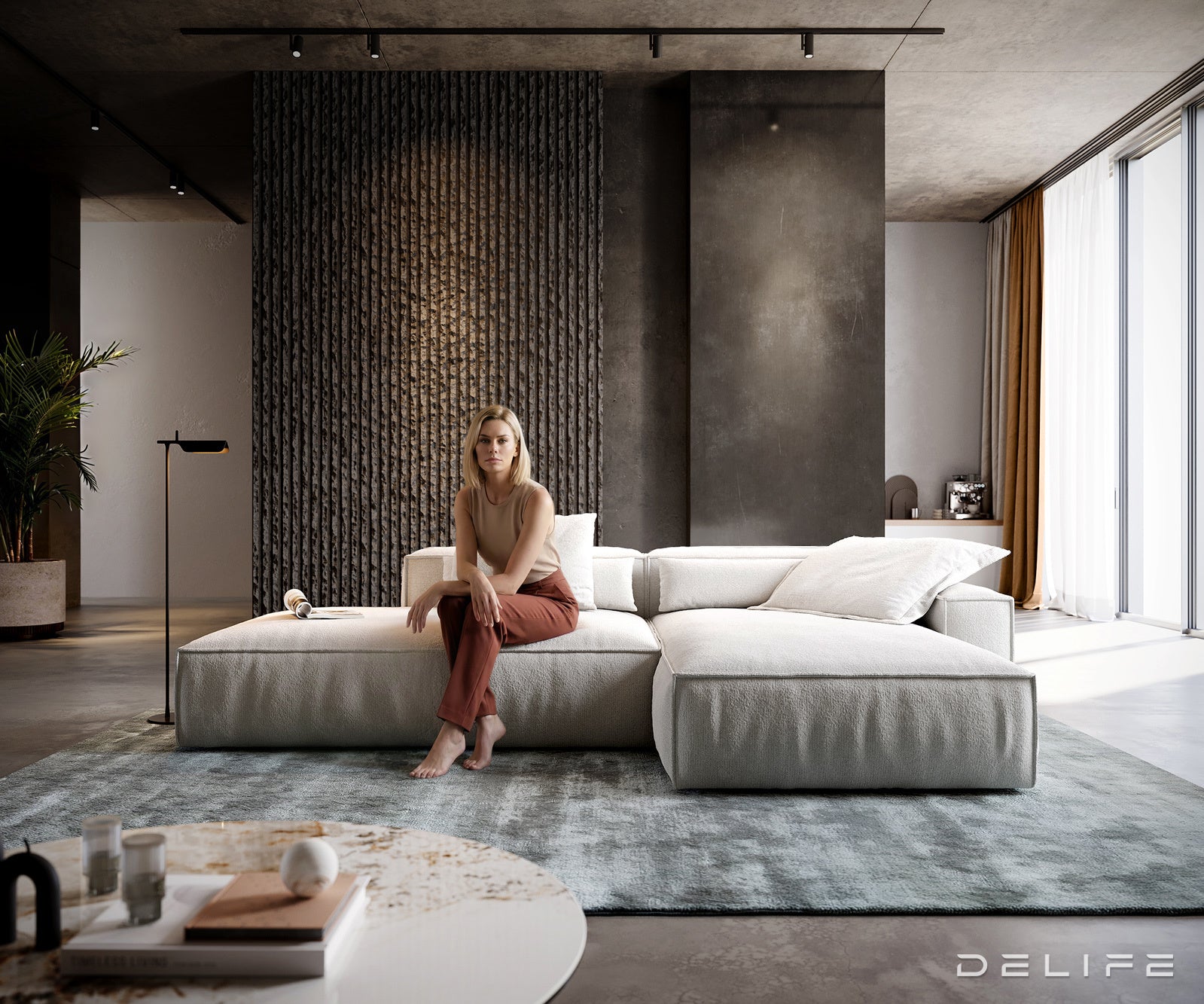 Modularna garnitura Freestyle 310x200cm, Materijal: Boucle