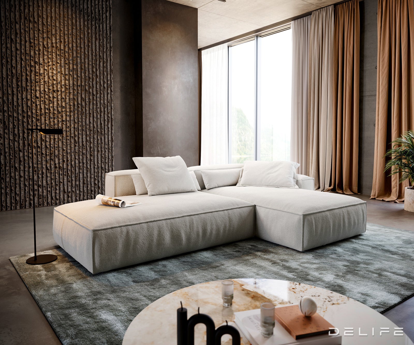 Modularna garnitura Freestyle 310x200cm, Materijal: Boucle