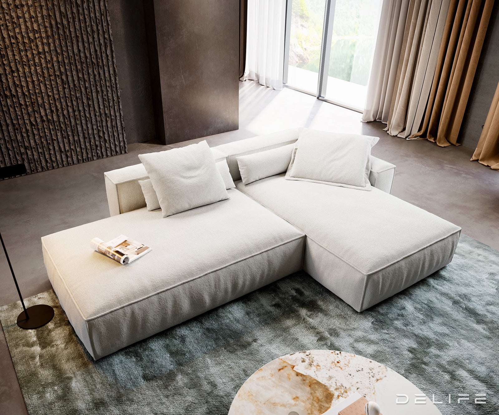 Modularna garnitura Freestyle 310x200cm, Materijal: Boucle