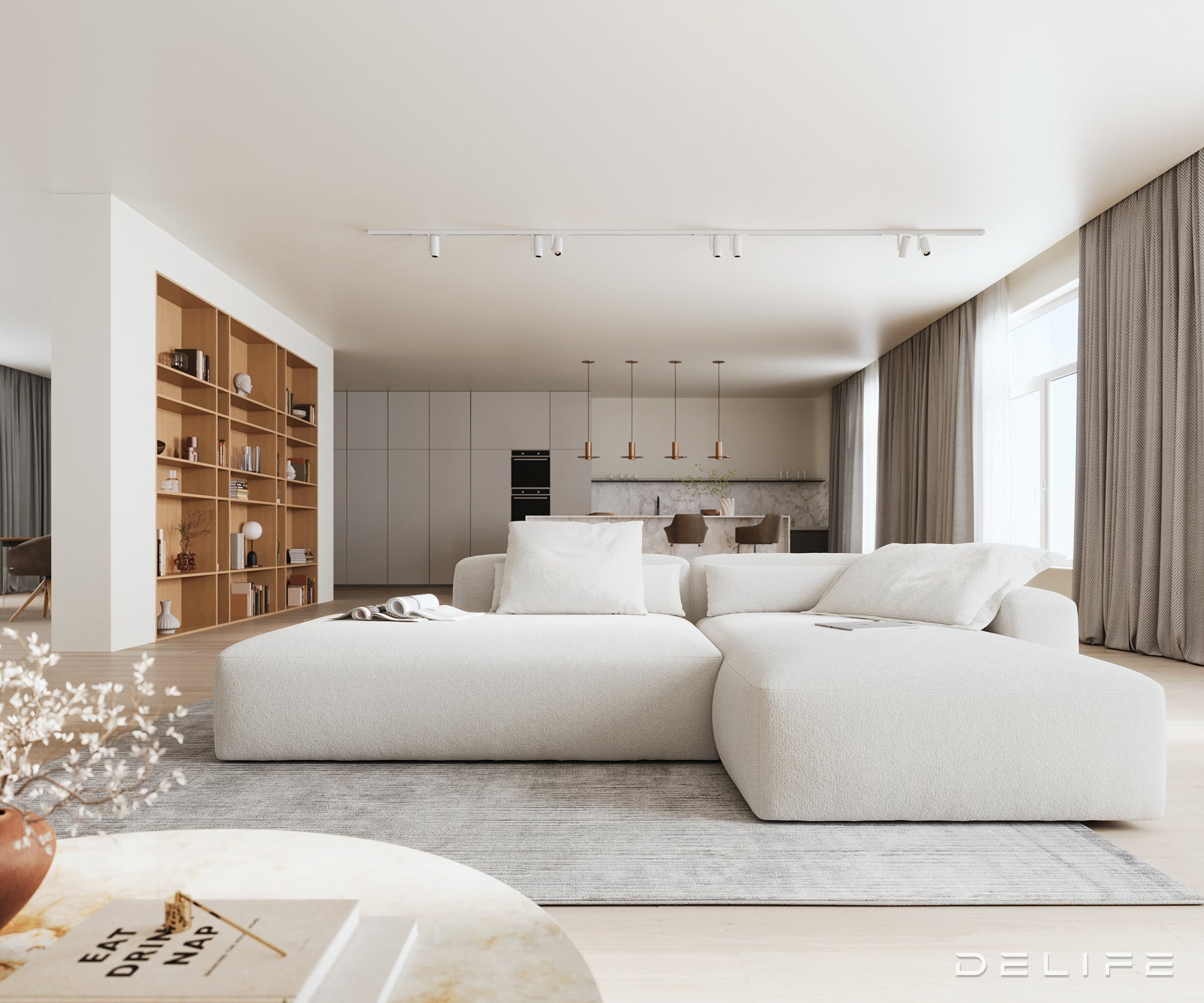 Modularna garnitura Freestyle 310x200cm, Materijal: Boucle