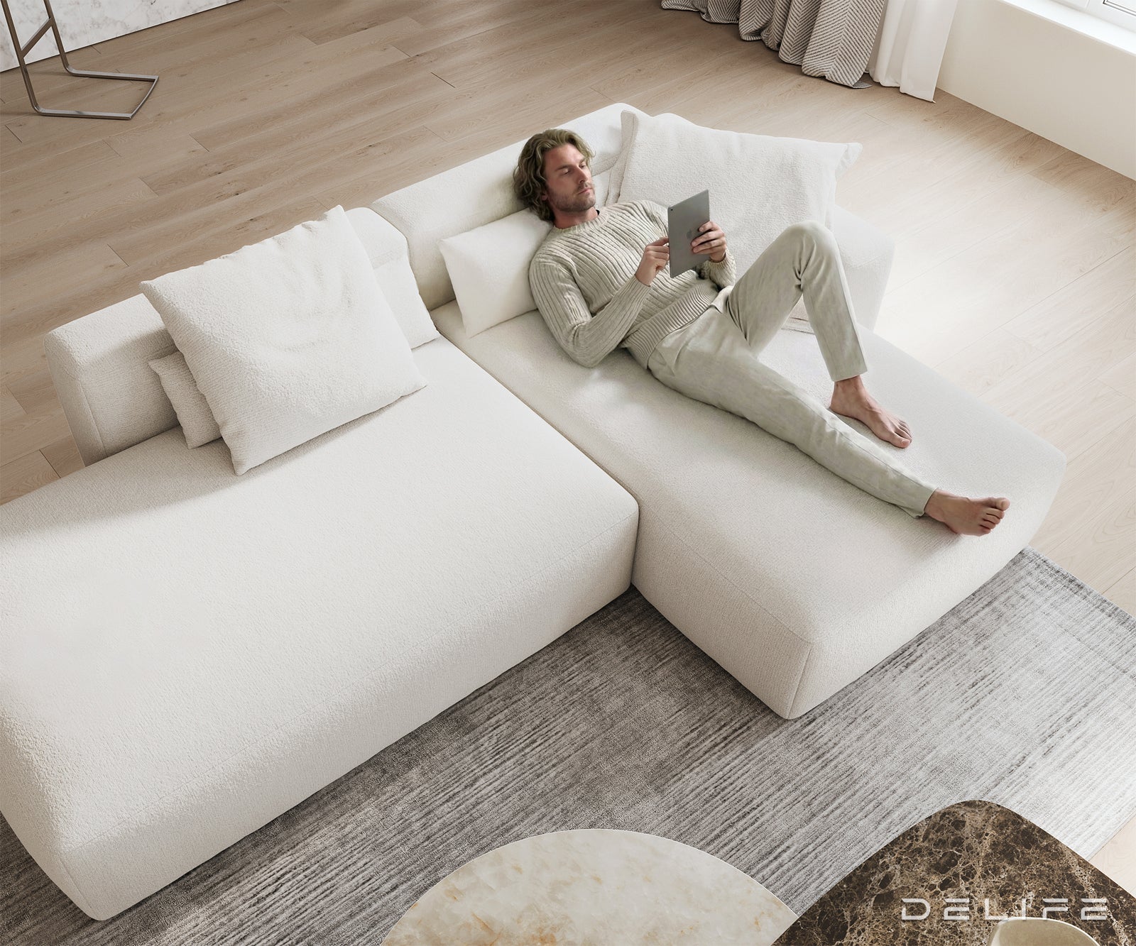Modularna garnitura Freestyle 310x200cm, Materijal: Boucle