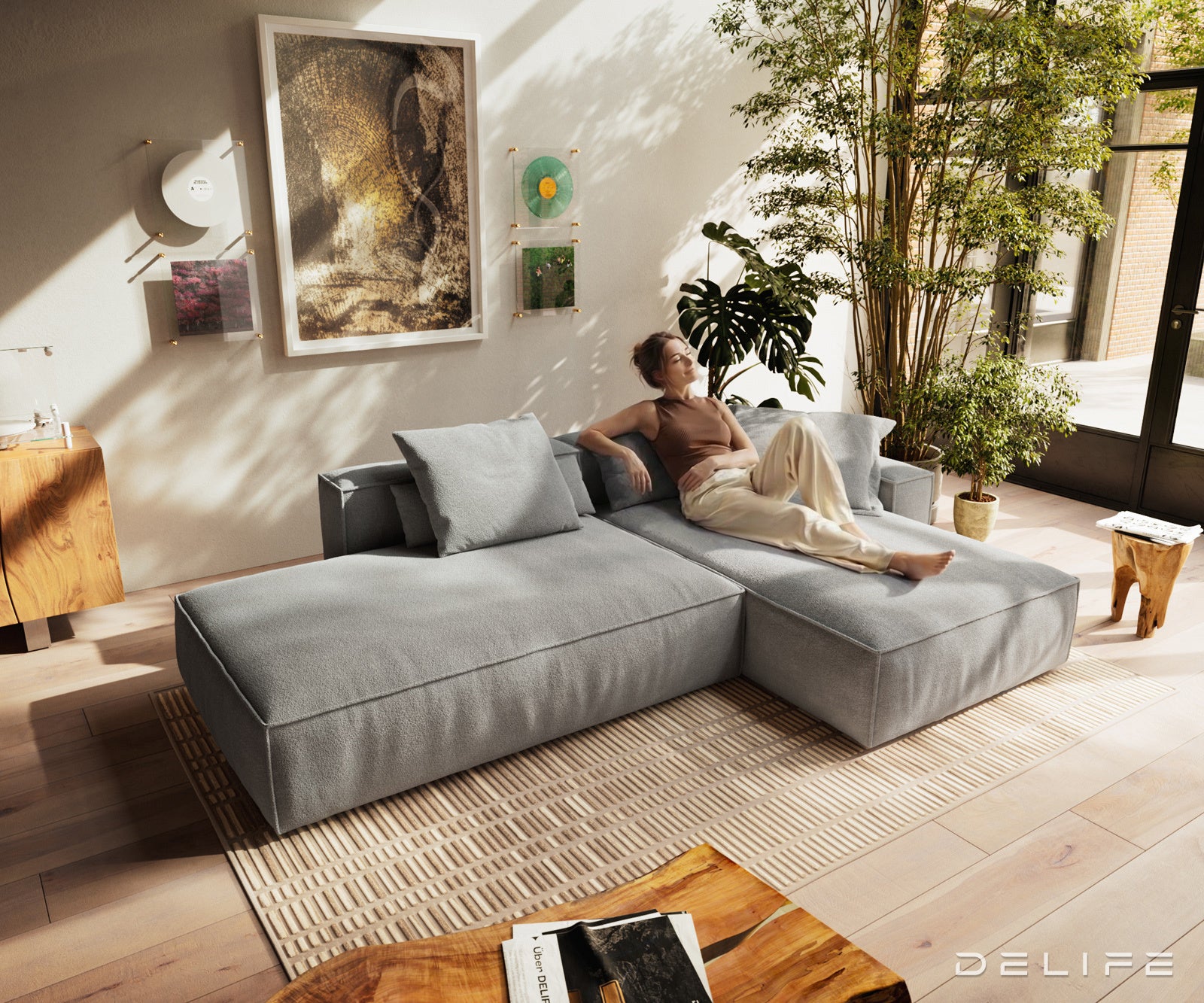 Modularna garnitura Freestyle 310x200cm, Materijal: Strukturirana tkanina
