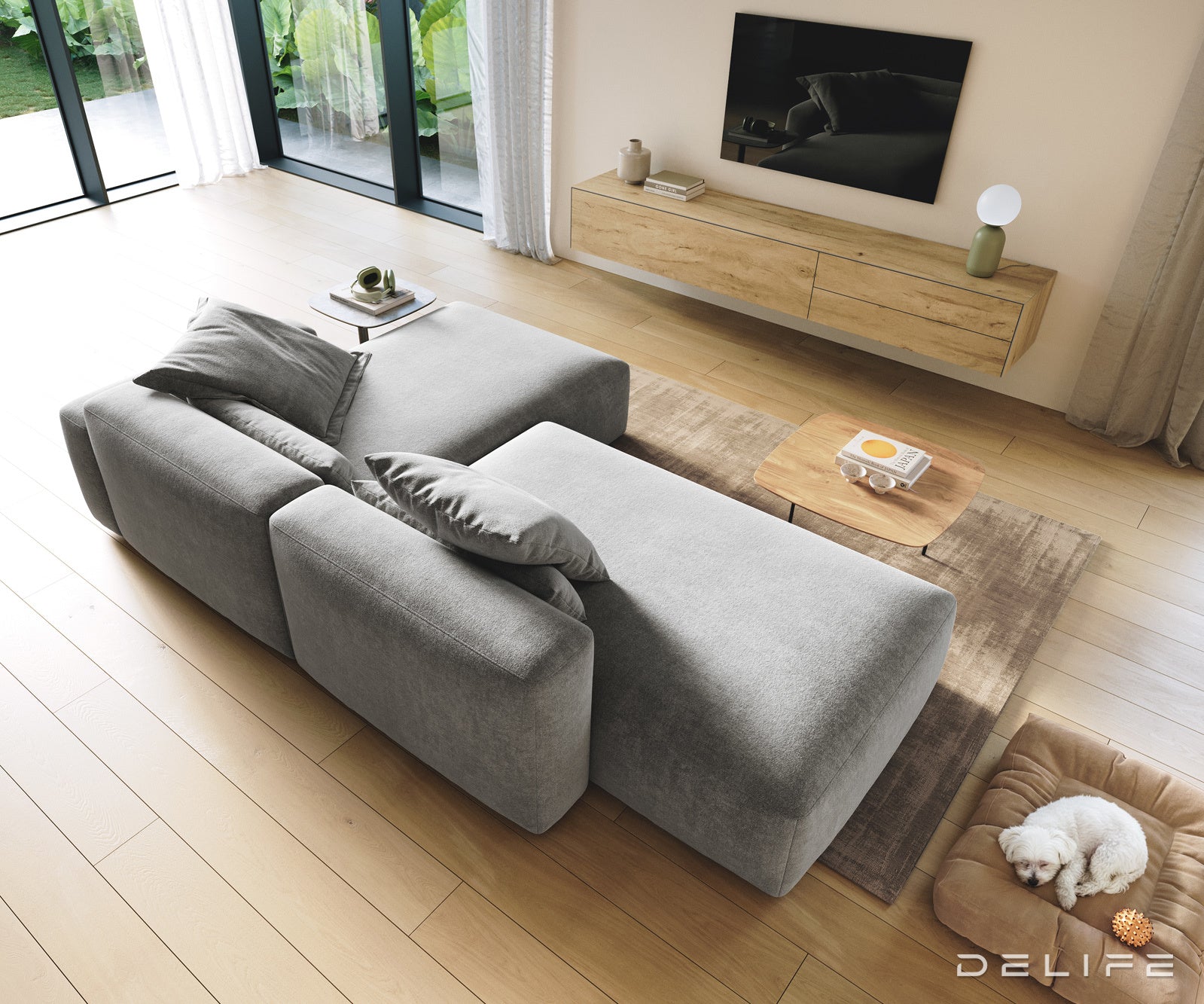 Modularna garnitura Freestyle 310x200cm, Materijal: Strukturirana tkanina