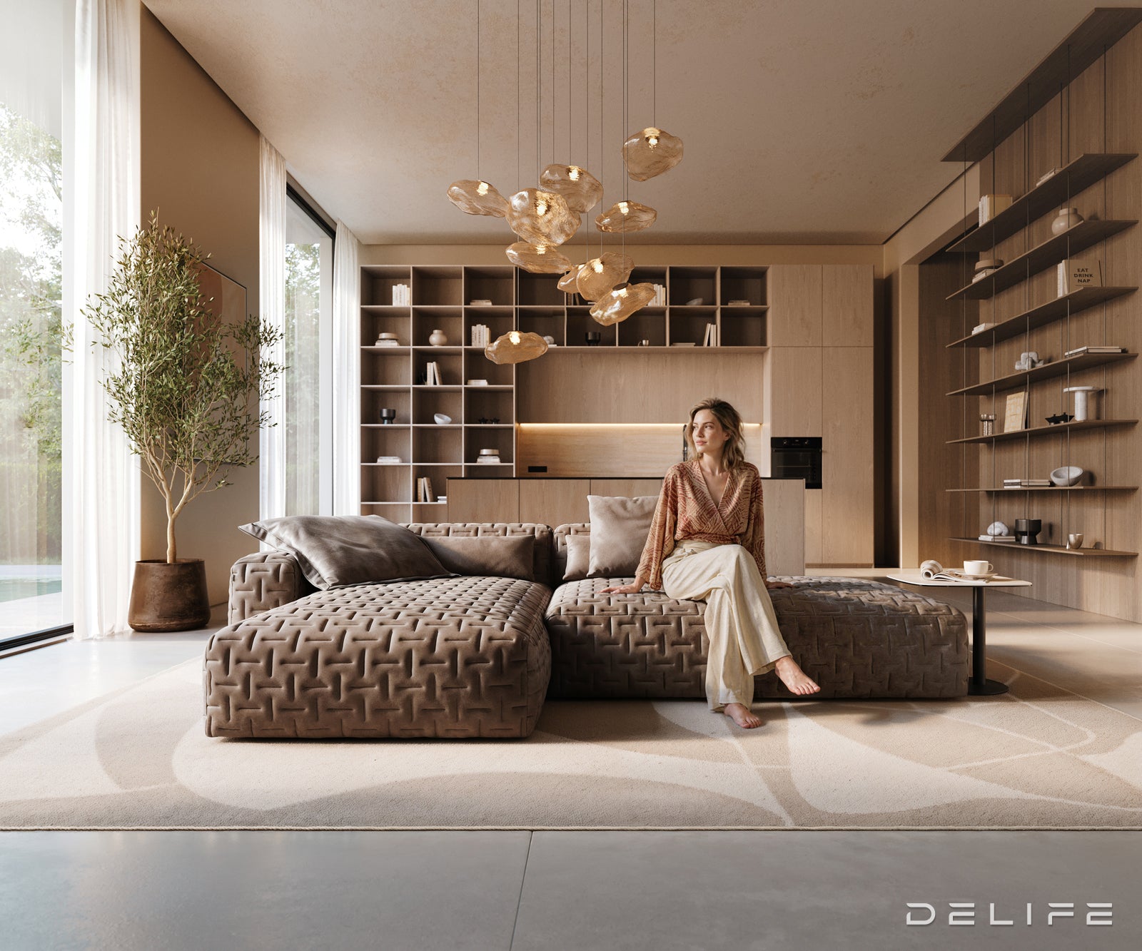 Modularna garnitura Freestyle 310x200cm, Materijal: Mikrofibra