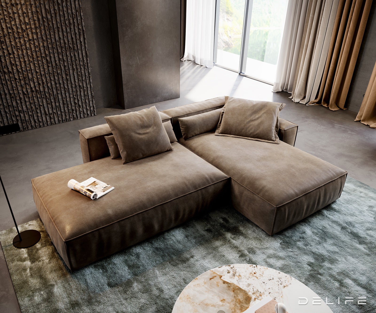 Modularna garnitura Freestyle 310x200cm, Materijal: Mikrofibra