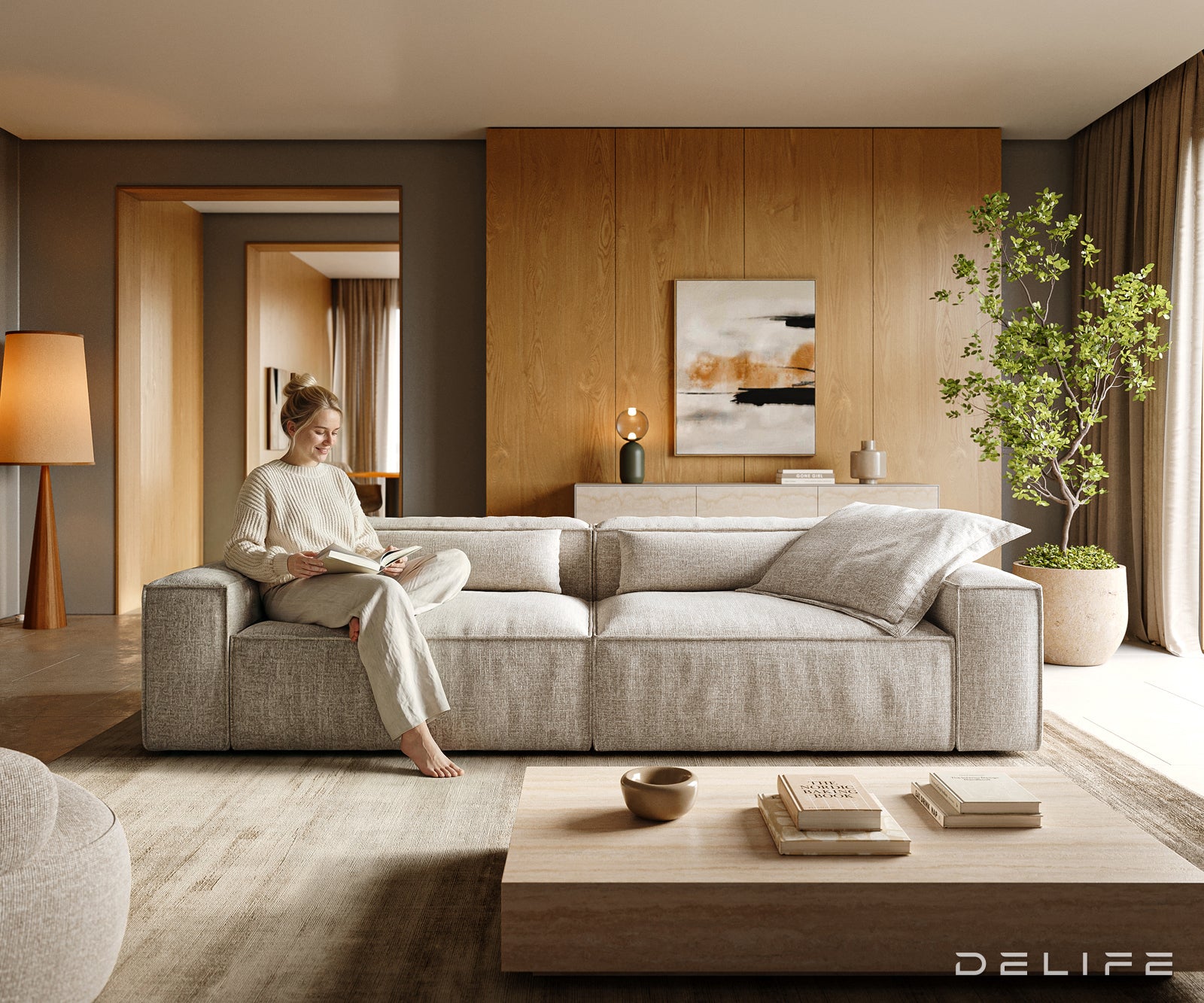 Modularna Sofa Freestyle 280x110cm, Materijal: Tkanina