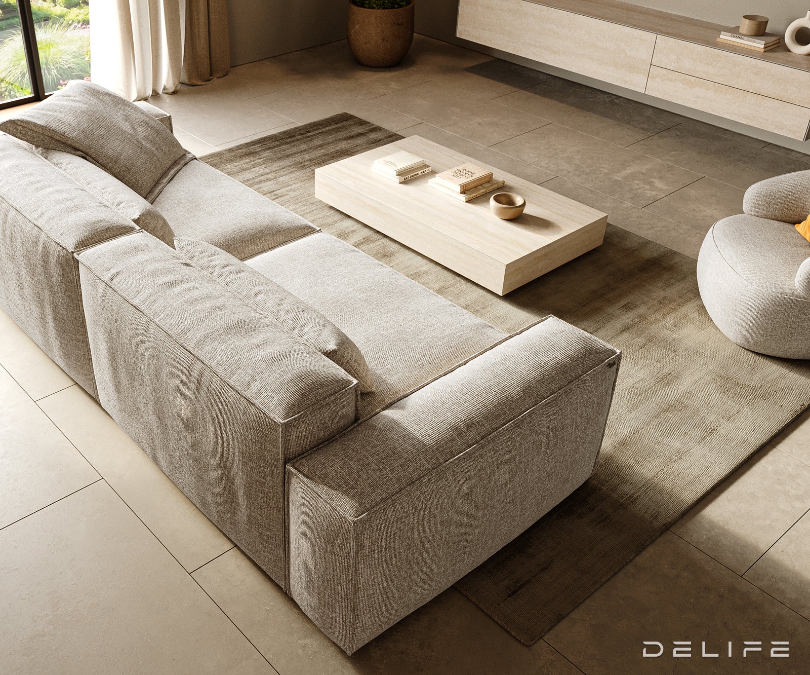 Modularna Sofa Freestyle 280x110cm, Materijal: Tkanina