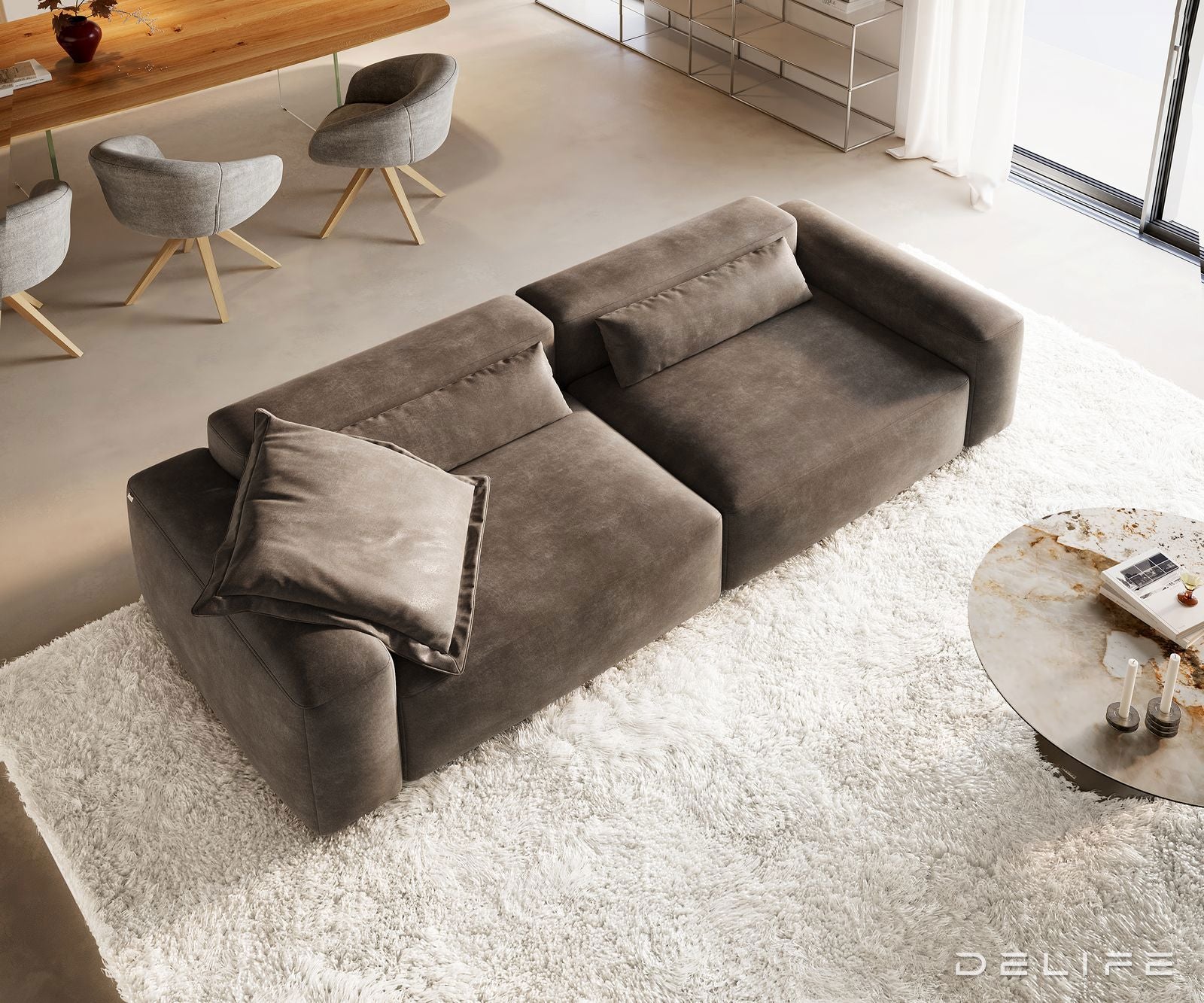 Modularna Sofa Freestyle 280x110cm, Materijal: Mikrofibra
