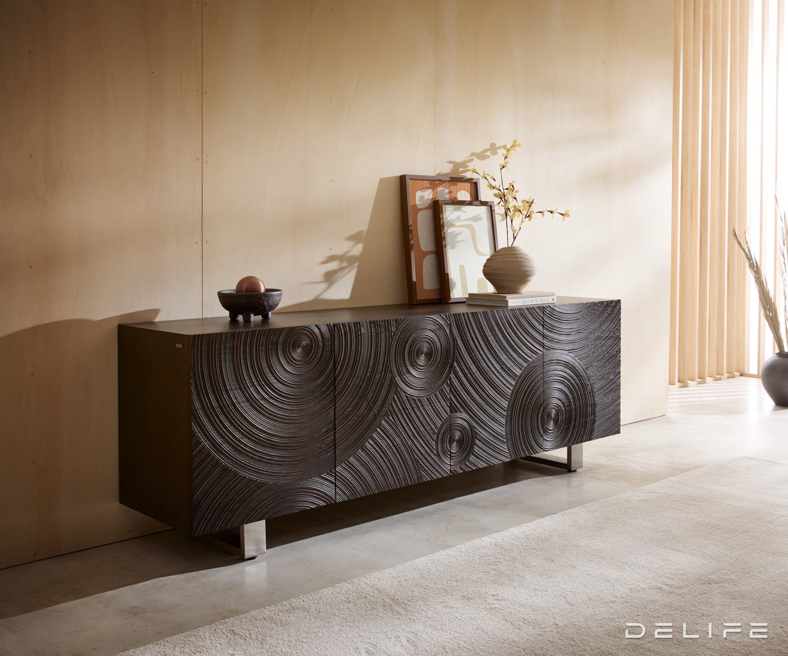 Komoda Ashara 200x48cm, Materijal: Jasen