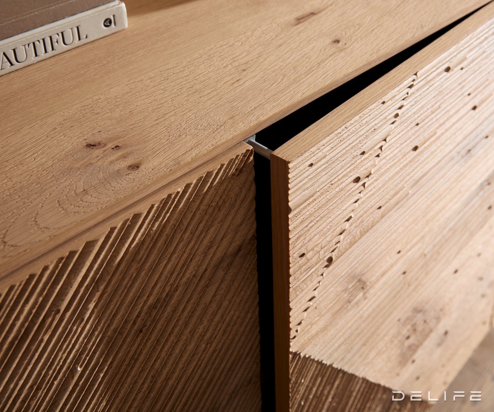 Komoda Tereos 200x45cm, Materijal: Hrast