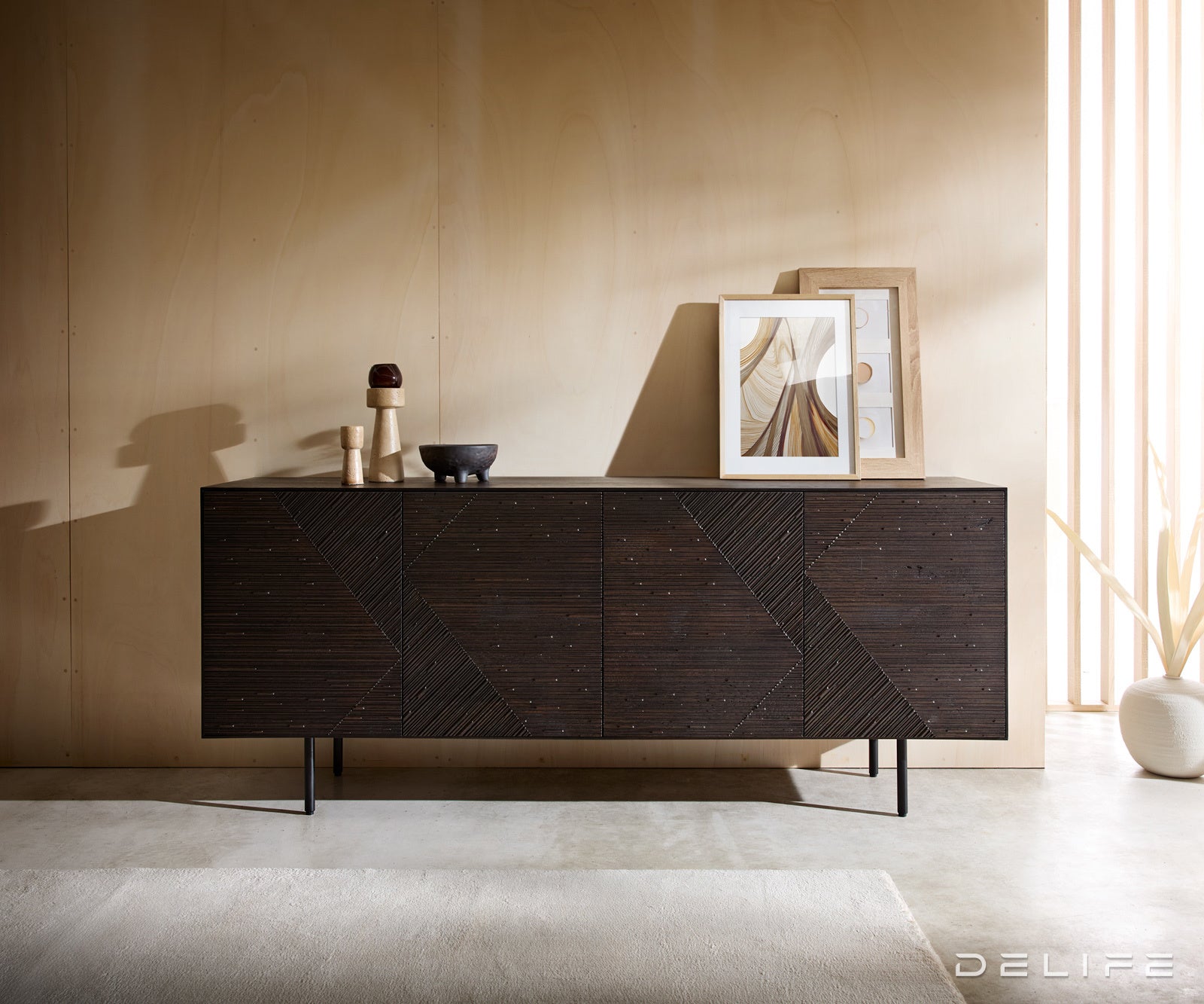 Komoda Tereos 200x45cm, Materijal: Jasen