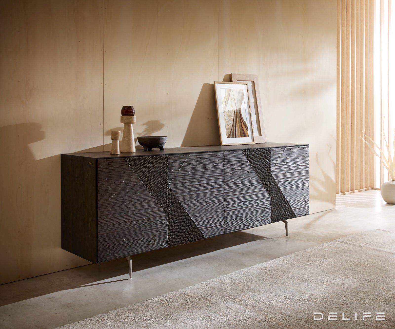 Komoda Tereos 200x45cm, Materijal: Jasen