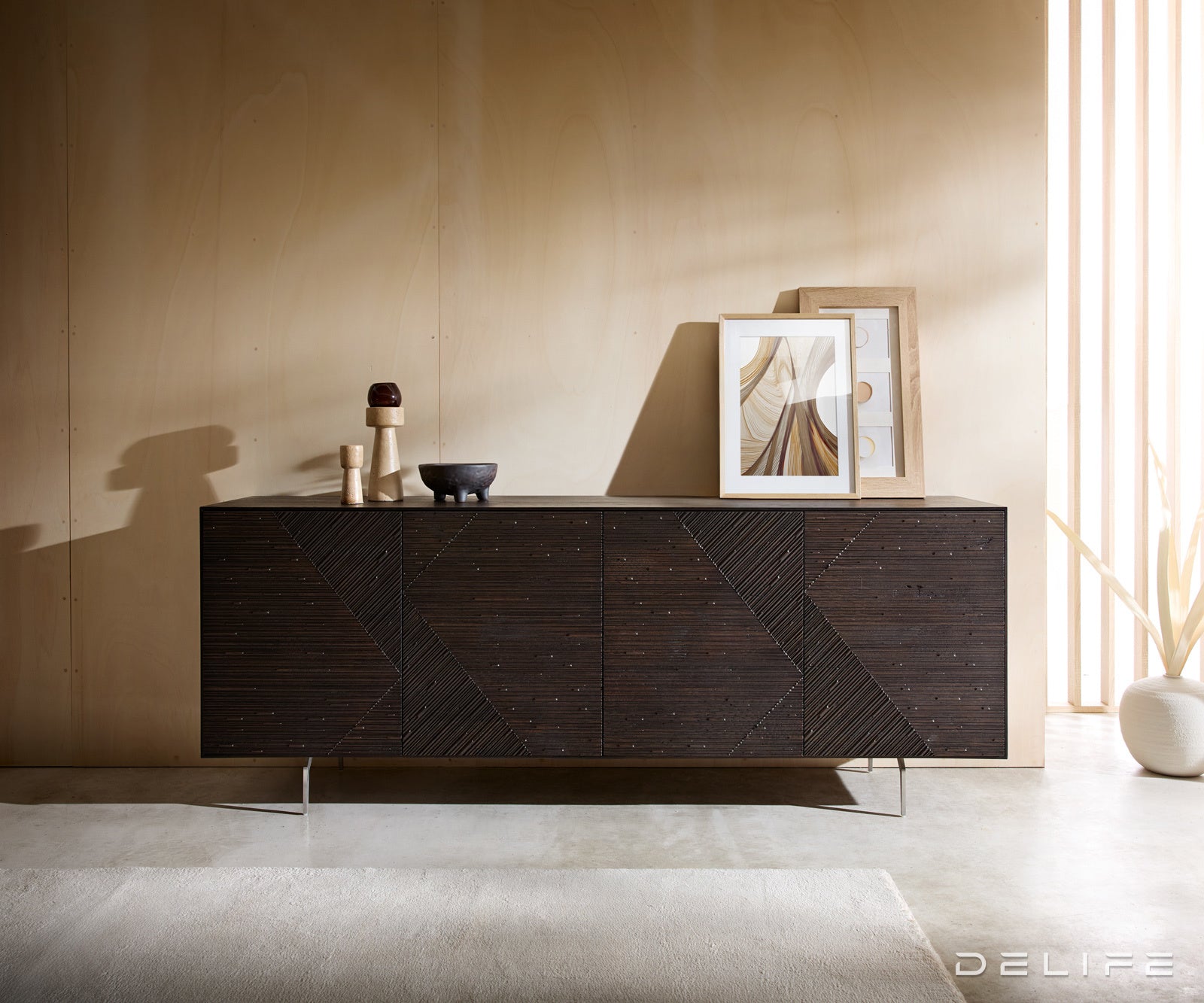 Komoda Tereos 200x45cm, Materijal: Jasen