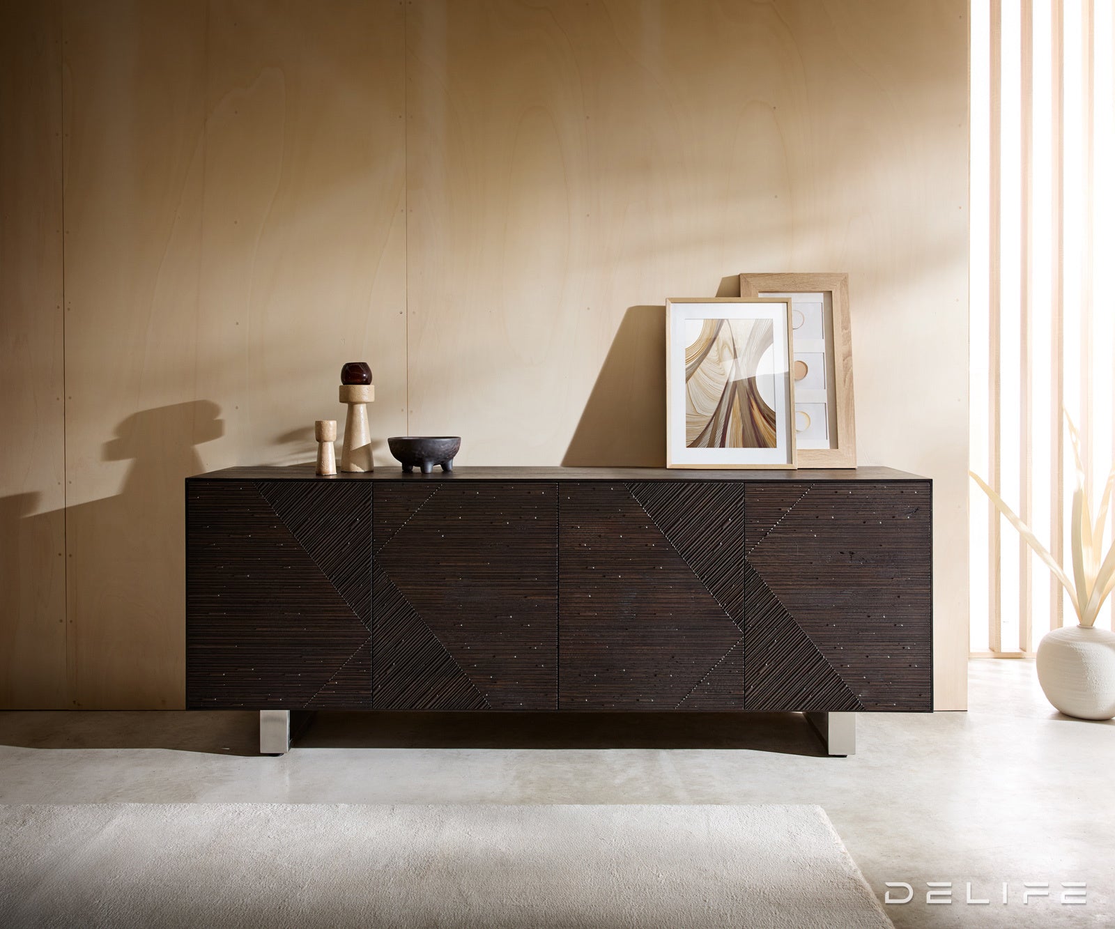 Komoda Tereos 200x45cm, Materijal: Jasen