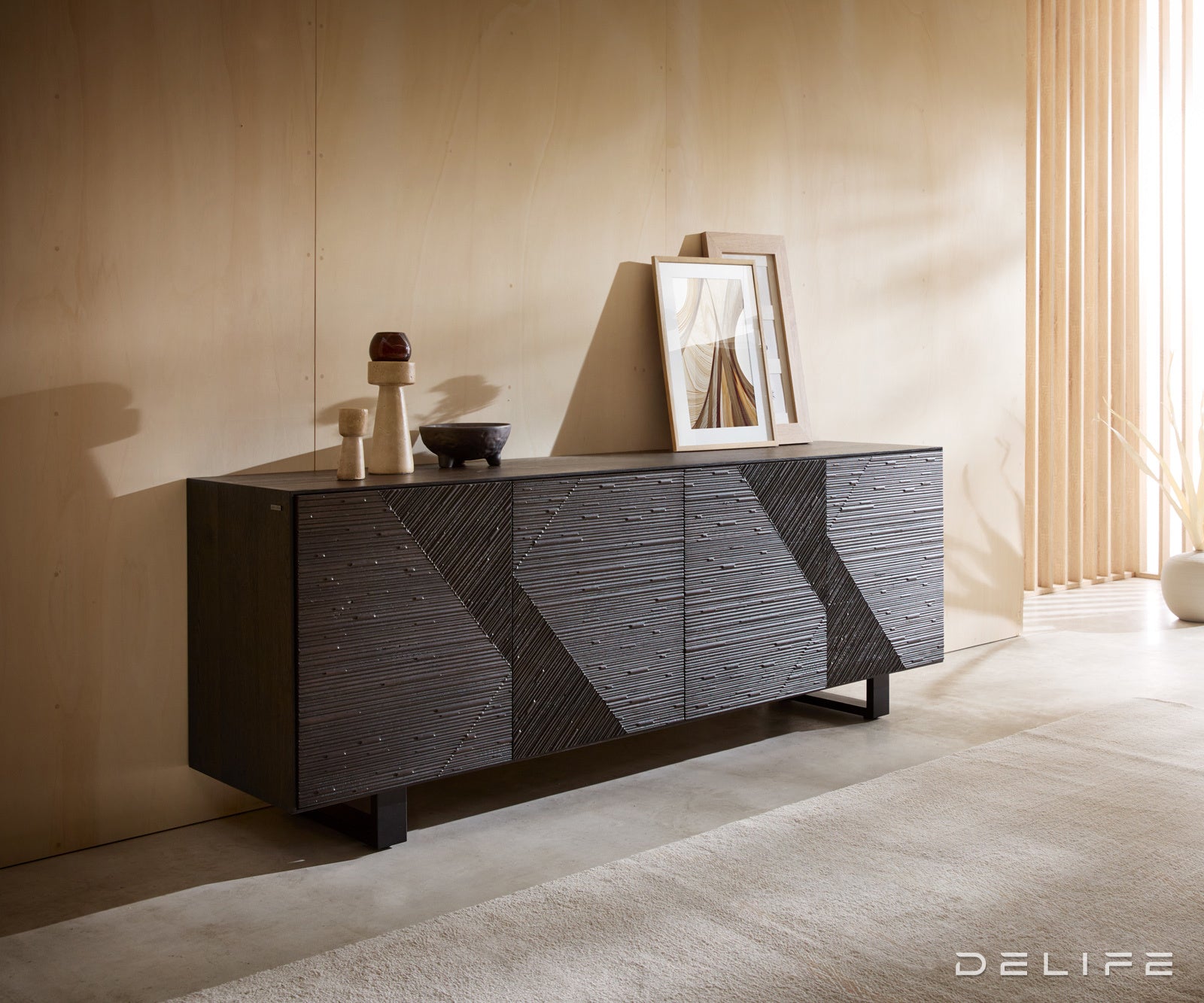 Komoda Tereos 200x45cm, Materijal: Jasen