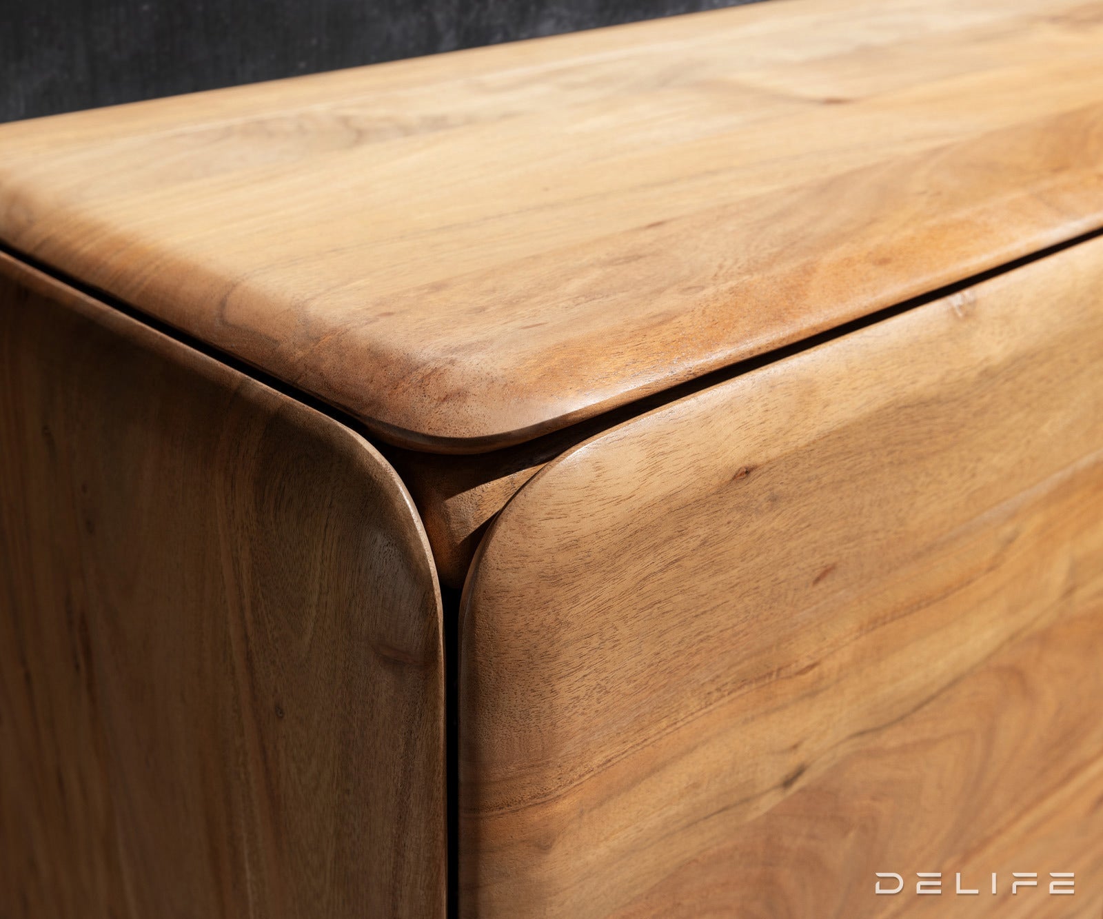 Tv komoda Shavani 175x40cm, Materijal: Bagrem