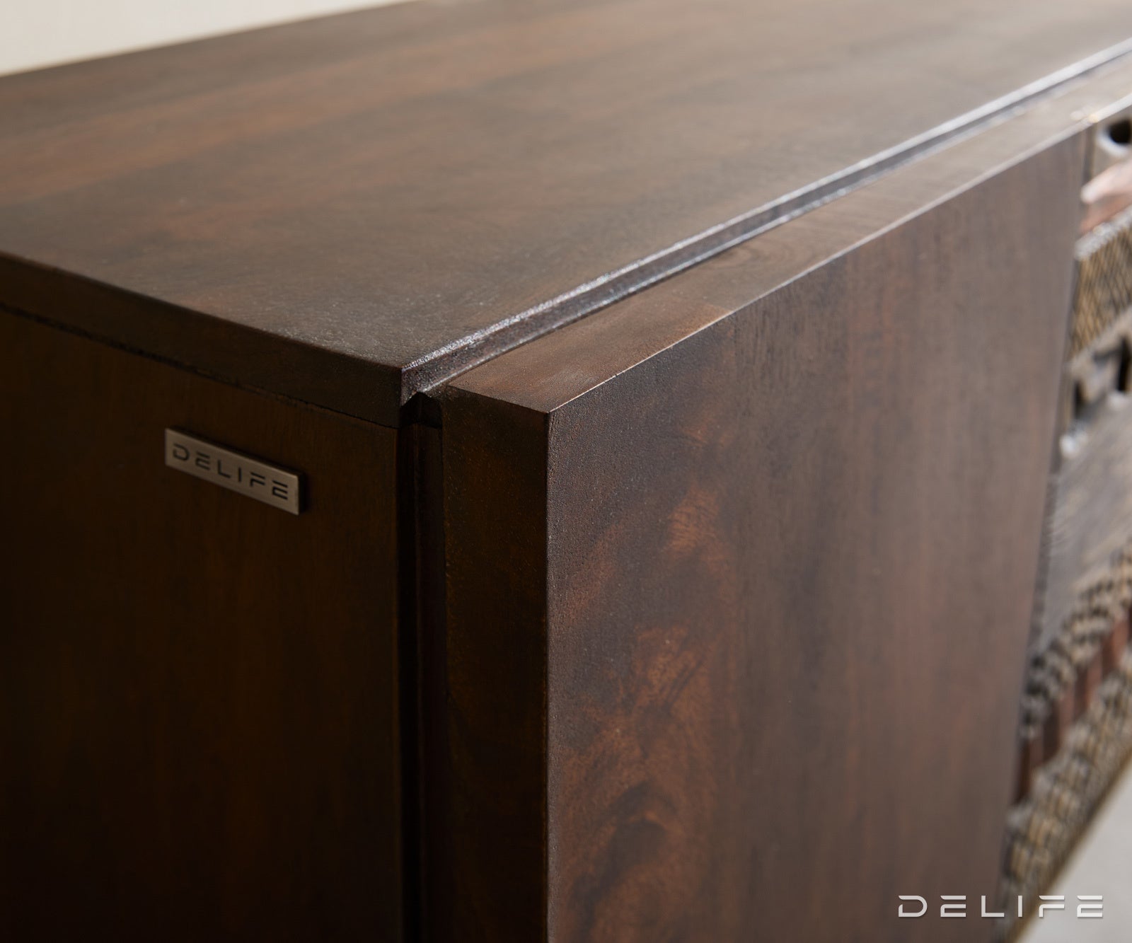 Tv komoda Imara 200x35cm, Materijal: Mango