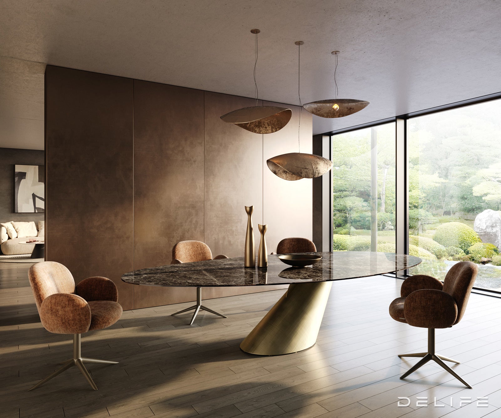 Blagovaonski stol Edge 315x150cm, Materijal: Keramika Emeprador Extra Lucidato