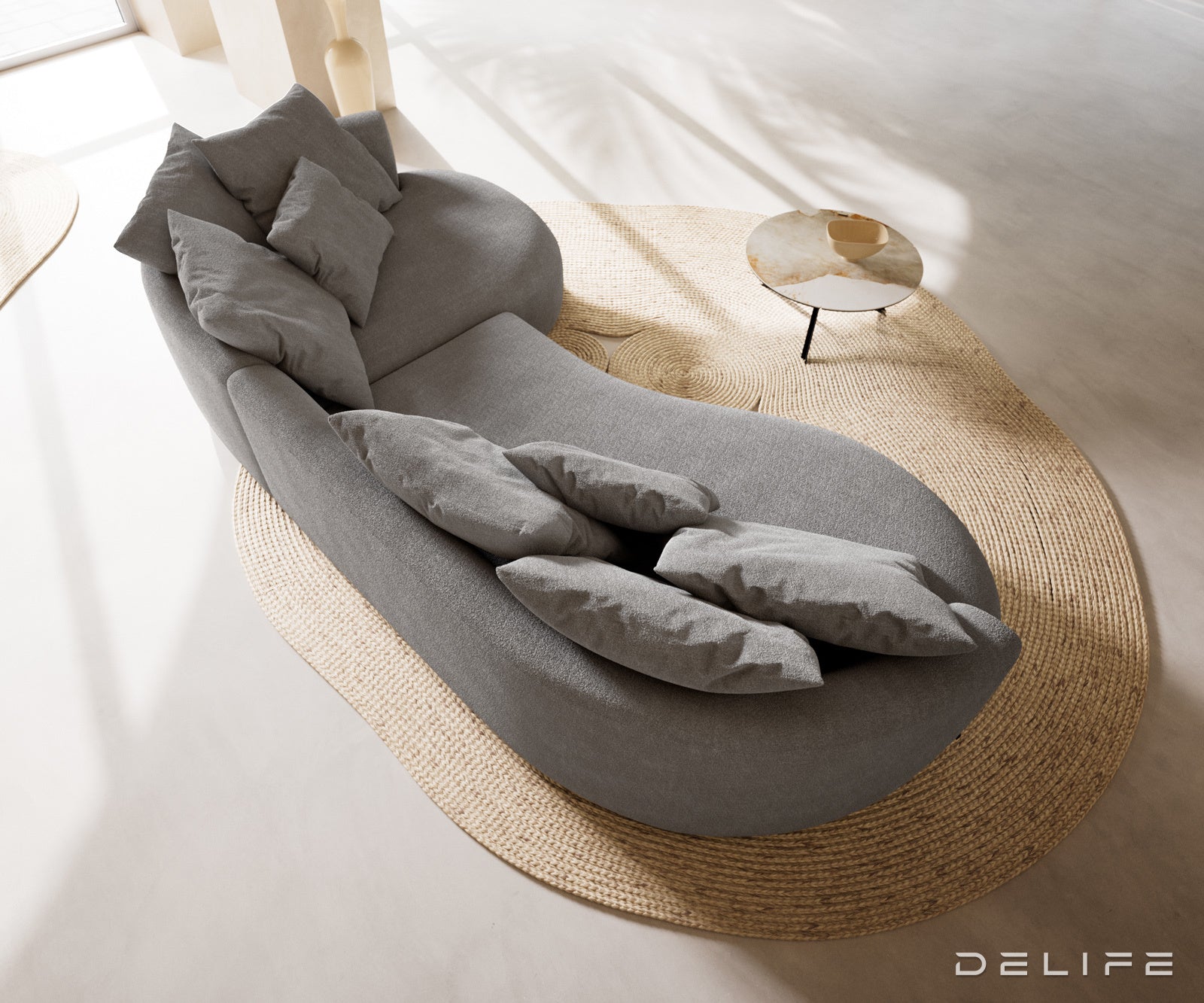 Sofa Edina 328x166cm, Materijal: Strukturirana tkanina