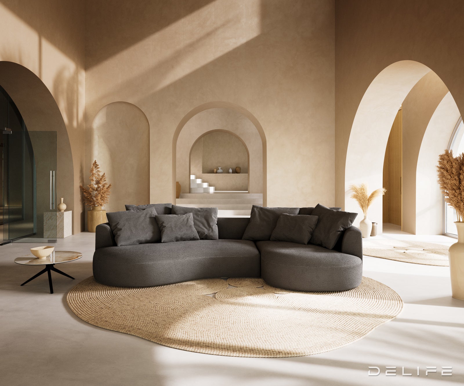 Sofa Edina 328x166cm, Materijal: Boucle