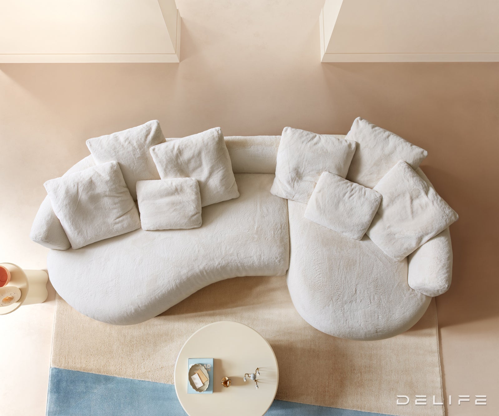 Sofa Edina 328x166cm, Materijal: Pliš