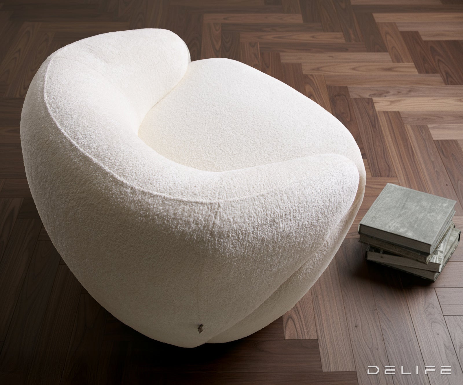 Fotelja Nova 88x88cm, Materijal: Boucle