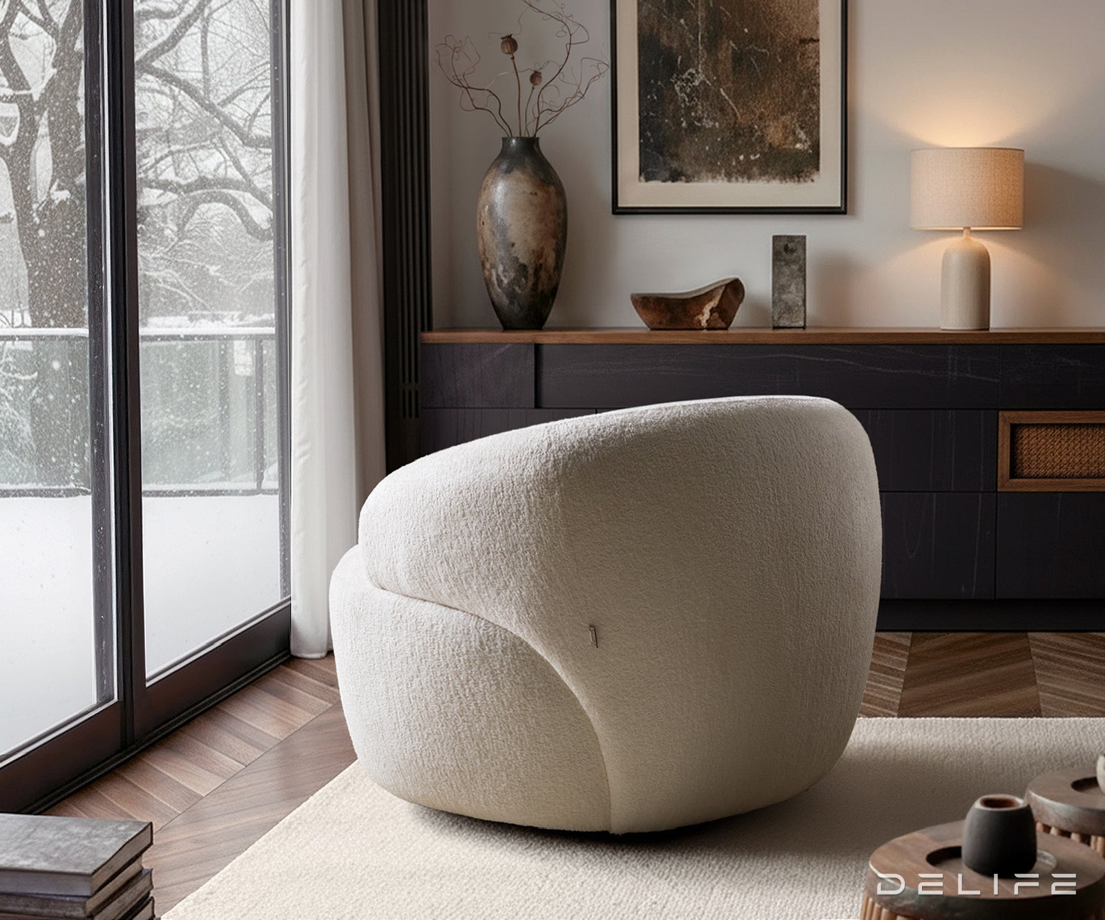 Fotelja Nova 88x88cm, Materijal: Boucle