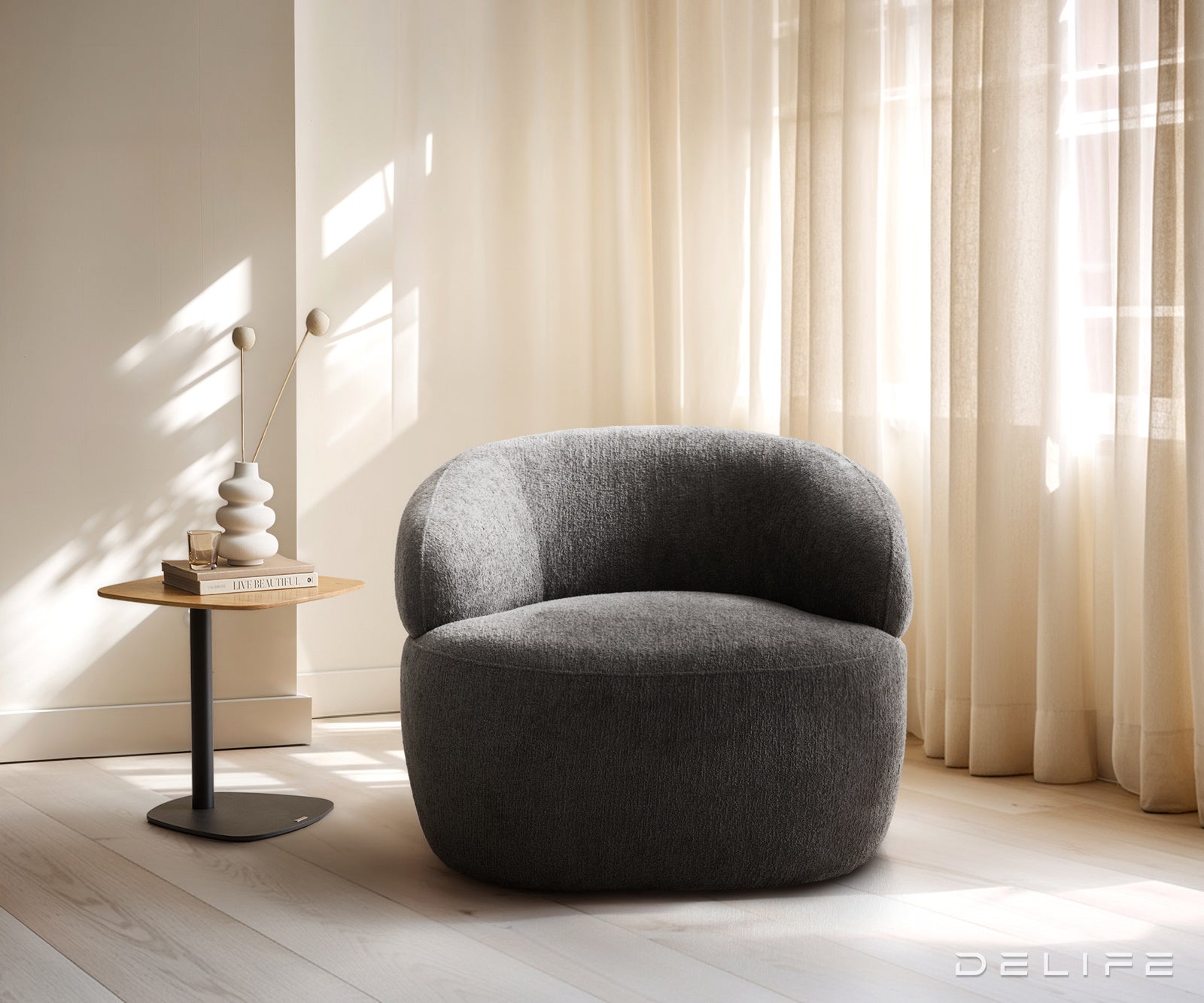 Fotelja Nova 88x88cm, Materijal: Boucle