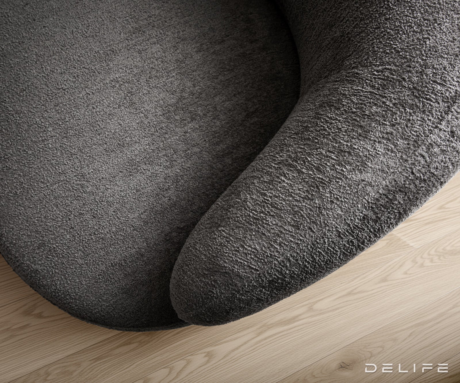 Fotelja Nova 88x88cm, Materijal: Boucle