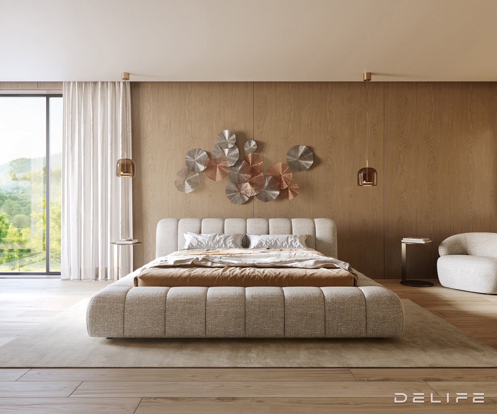 Fotelja Nova 88x88cm, Materijal: Boucle