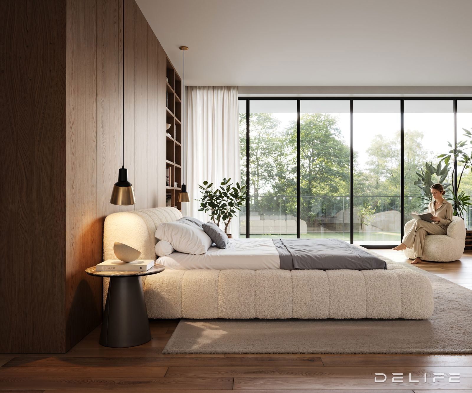 Okvir Kreveta Cutio 180x200cm, Materijal: Teddy tkanina